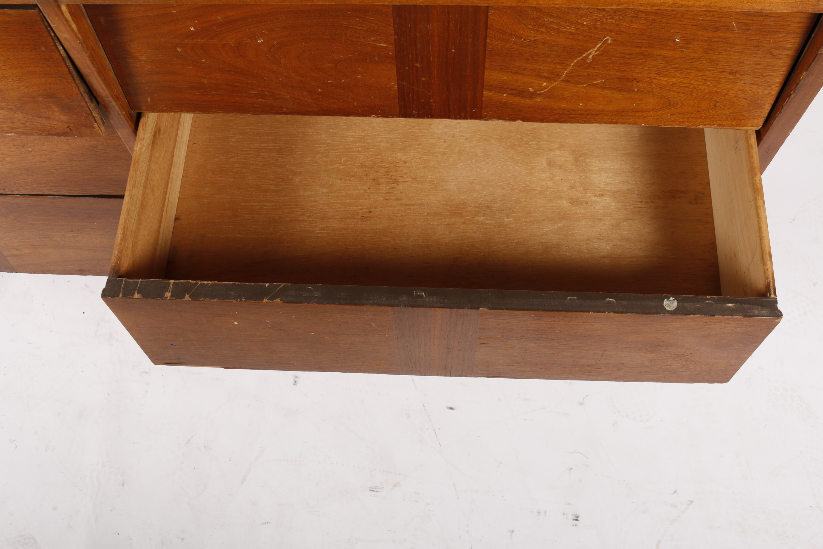 Mid Century Modern Walnut Double Dresser by Ward Furniture