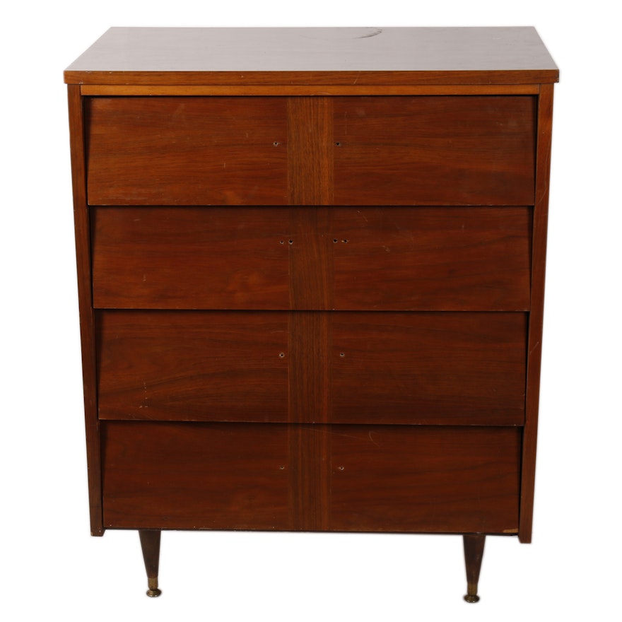 Mid Century Modern Walnut Chest of Drawers by Ward Furniture