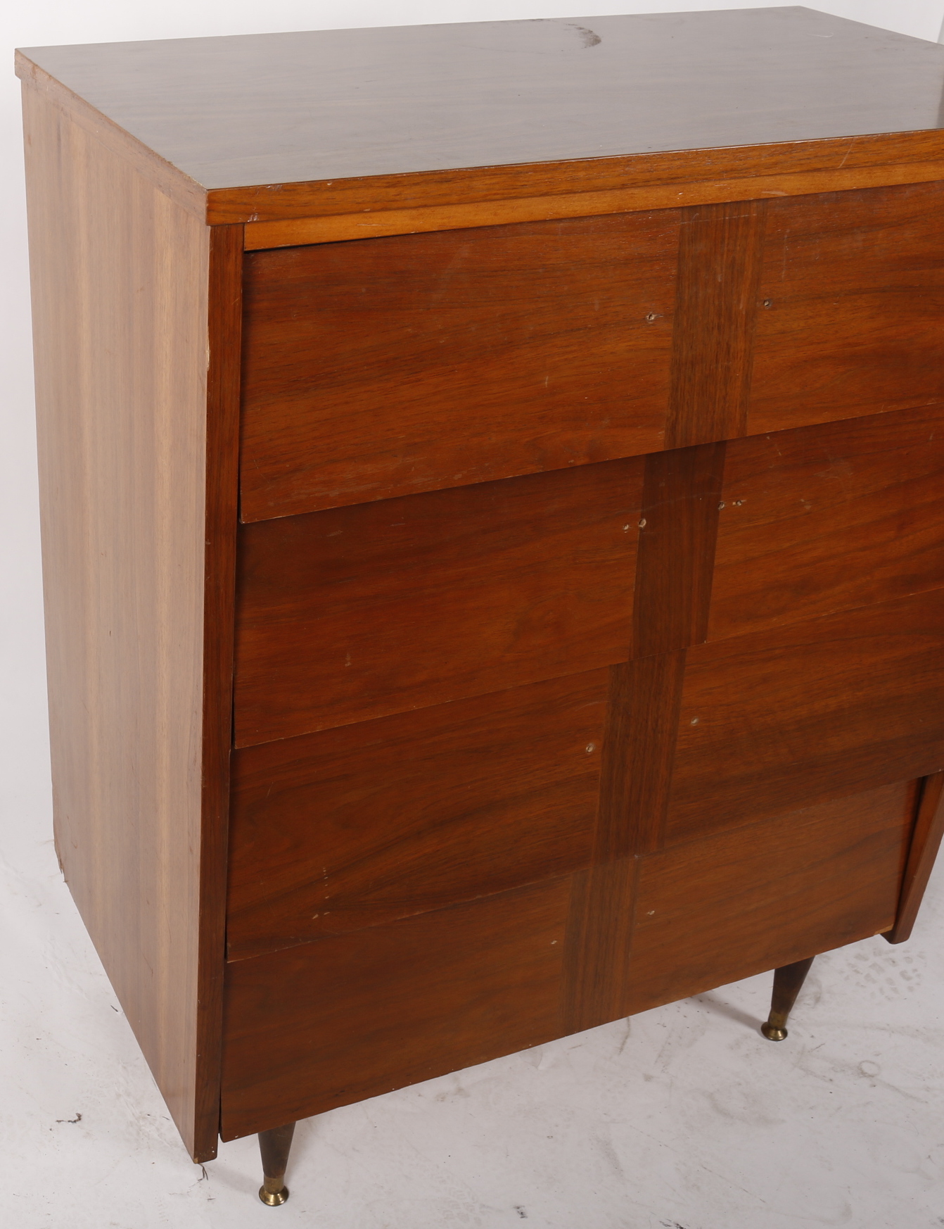 Mid Century Modern Walnut Chest of Drawers by Ward Furniture