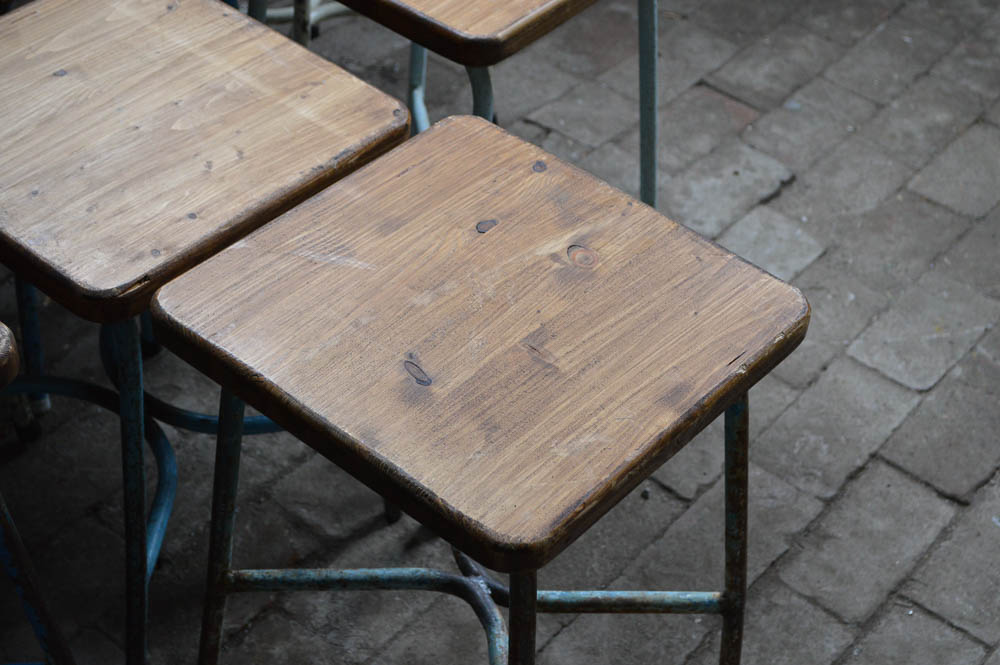 Set of Eight Modern Style Stools