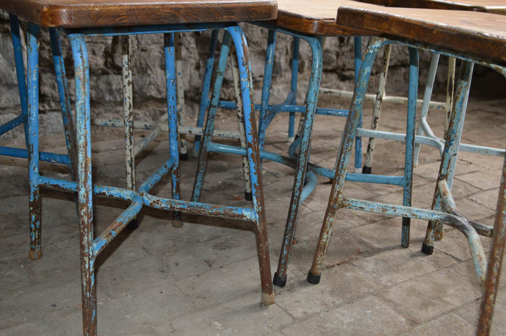 Set of Eight Modern Style Stools