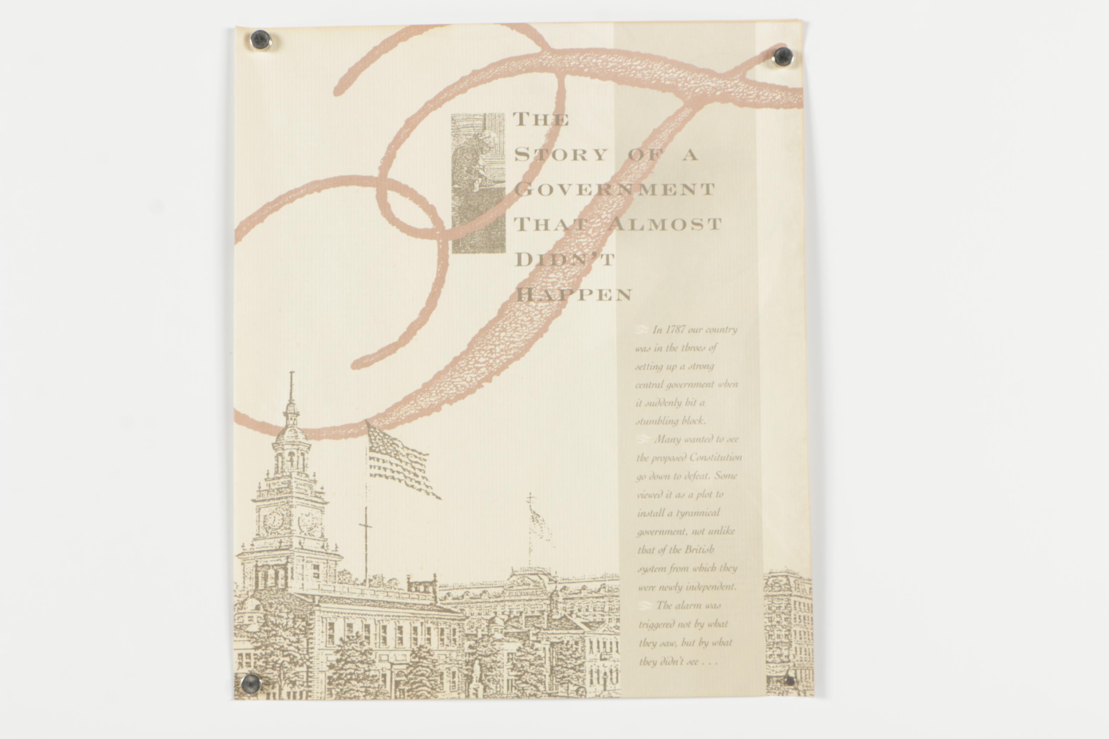 Lithograph of The United States Bill of Rights