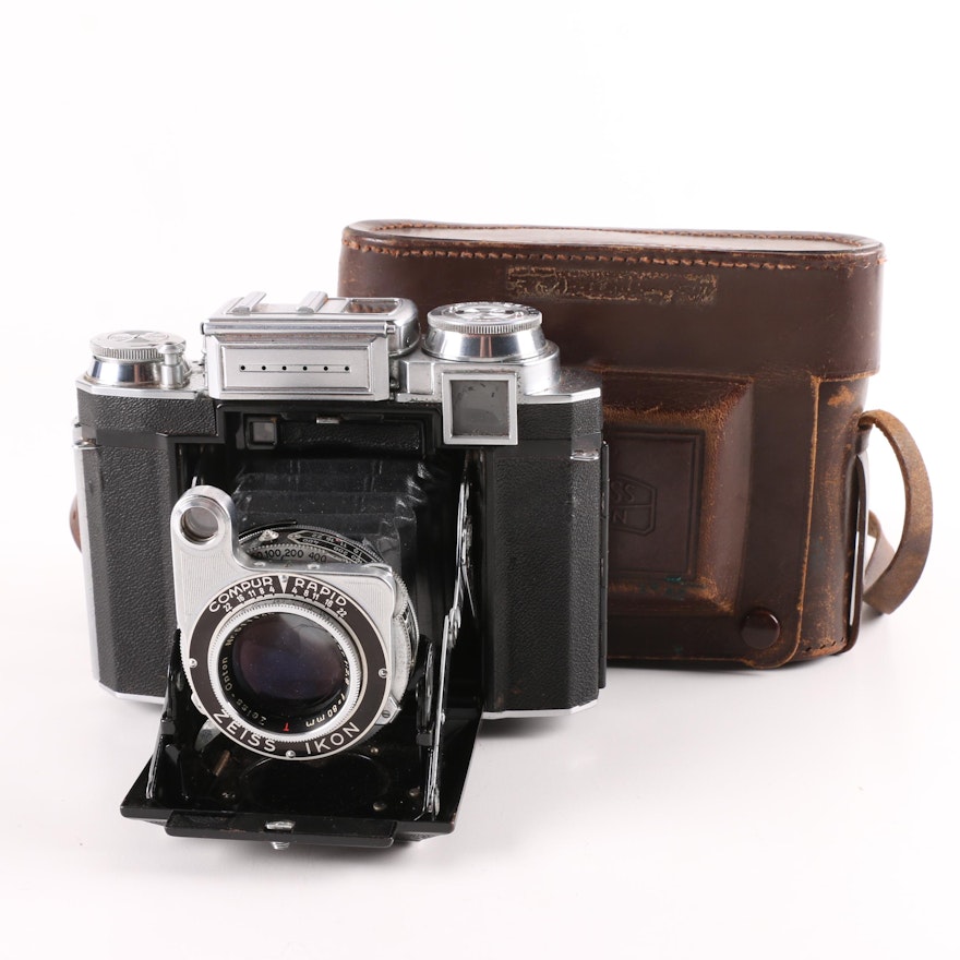 Zeiss Ikon Super Ikonta 533 Still Camera with Leather Case