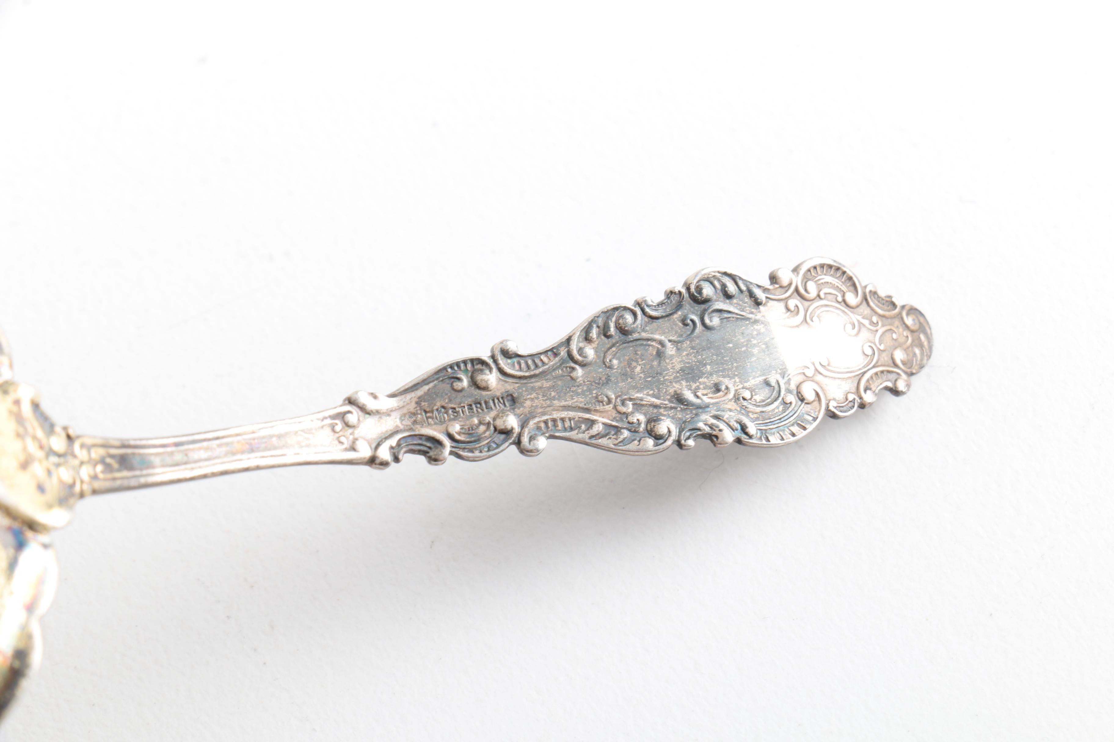 Frank M. Whiting Sterling Silver Dish and Assorted Silver Plate Serveware