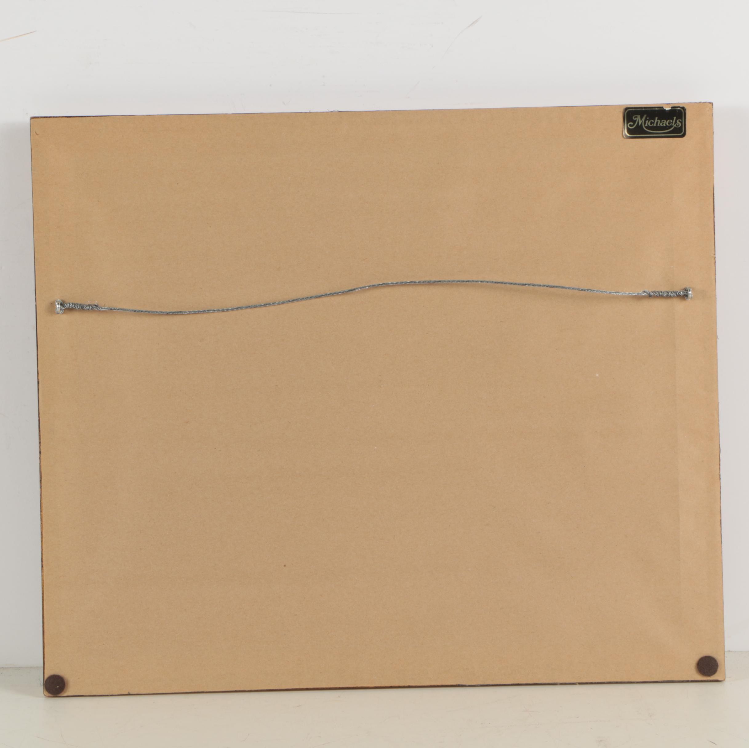 Ancient Egyptian Style Gouache and Ink Paintings on Papyrus