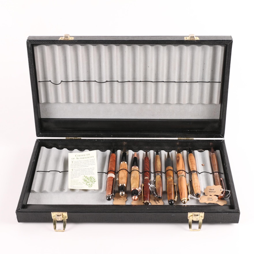 Wooden Chassis Fine Pen Collection with Case