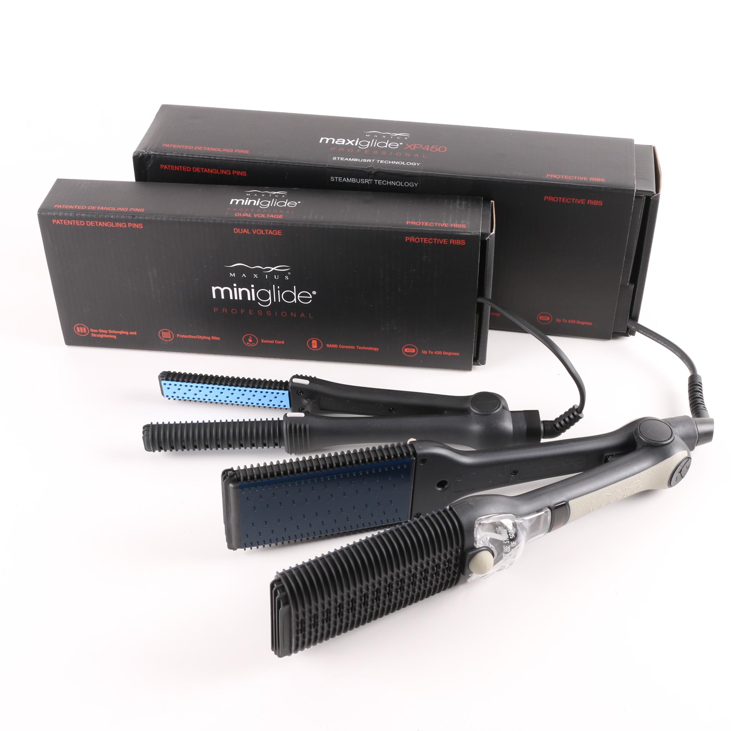Maxius "Miniglide" and "Maxiglide" Hair Straighteners