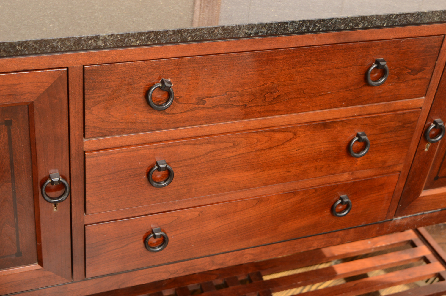 Stickley Granite Top Cherry "21st Century" Sideboard