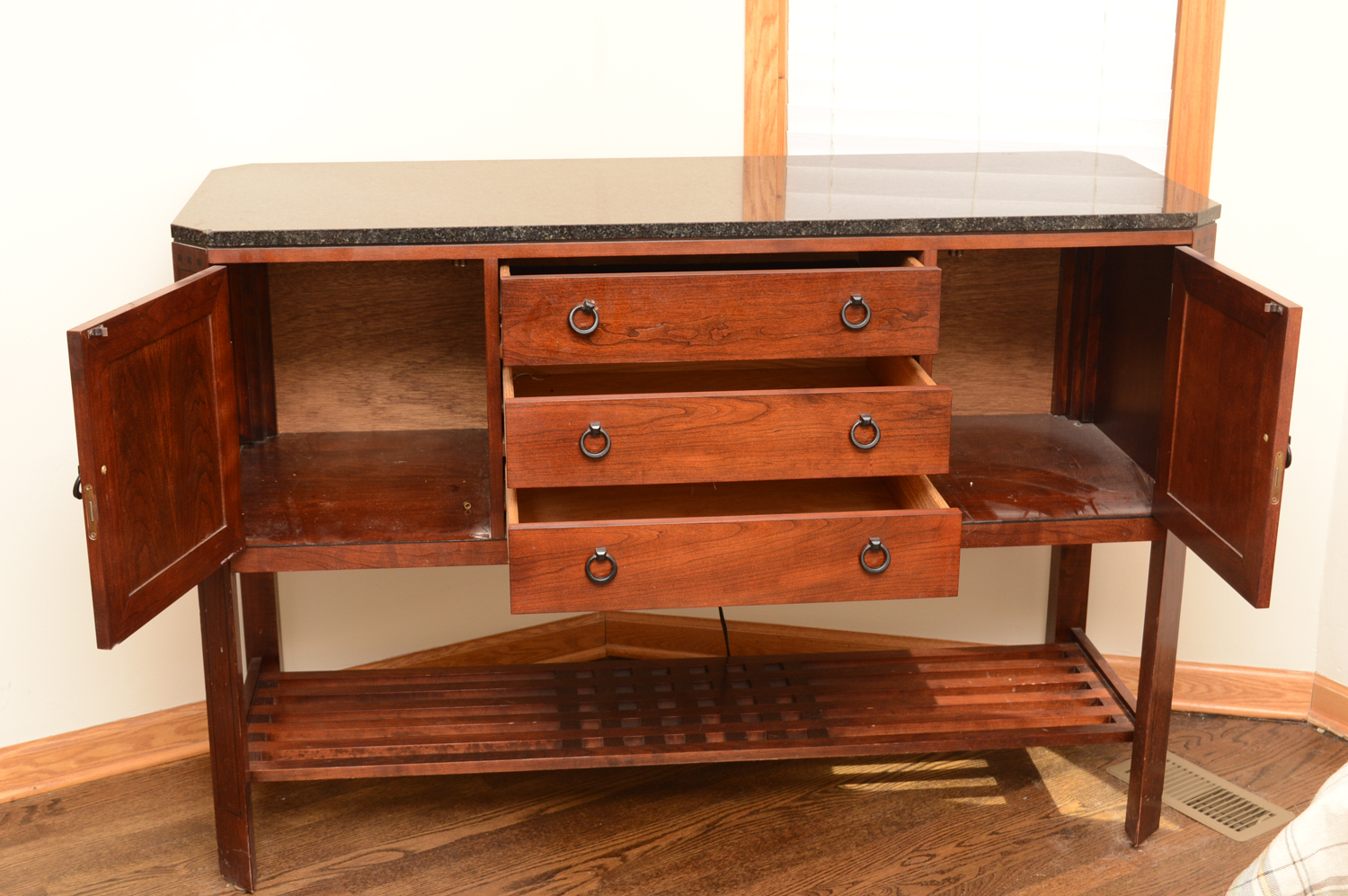 Stickley Granite Top Cherry "21st Century" Sideboard