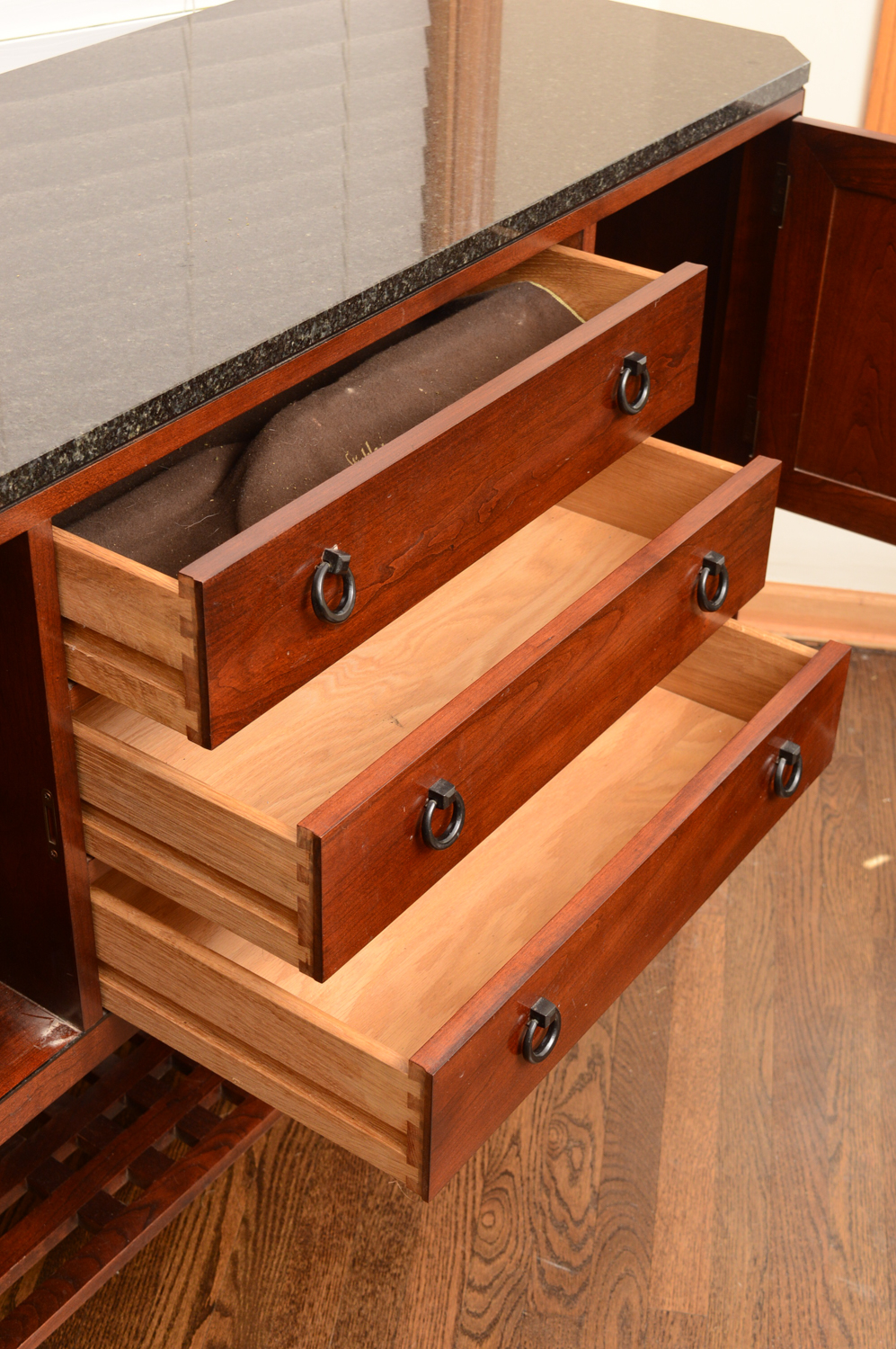 Stickley Granite Top Cherry "21st Century" Sideboard