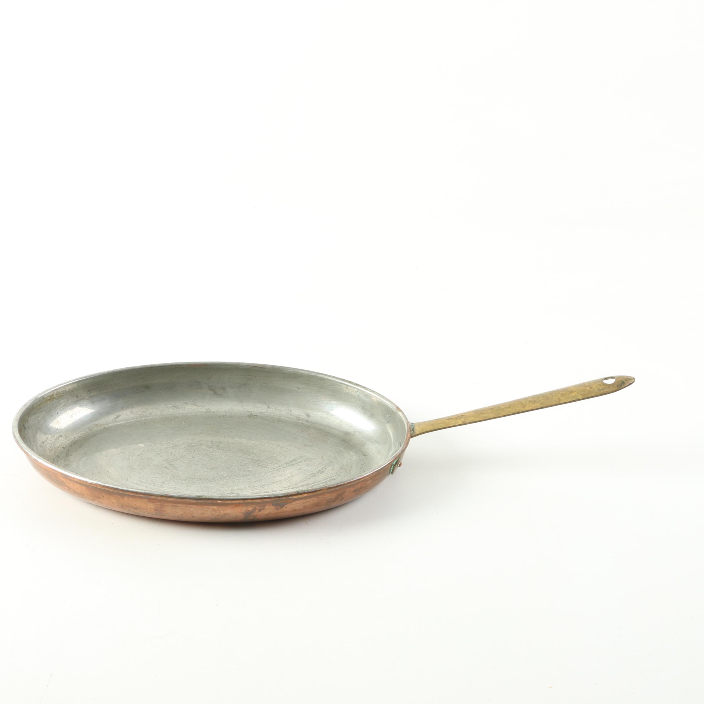 Copper Cookware Including Gamme Grande Cuisine Double Boiler