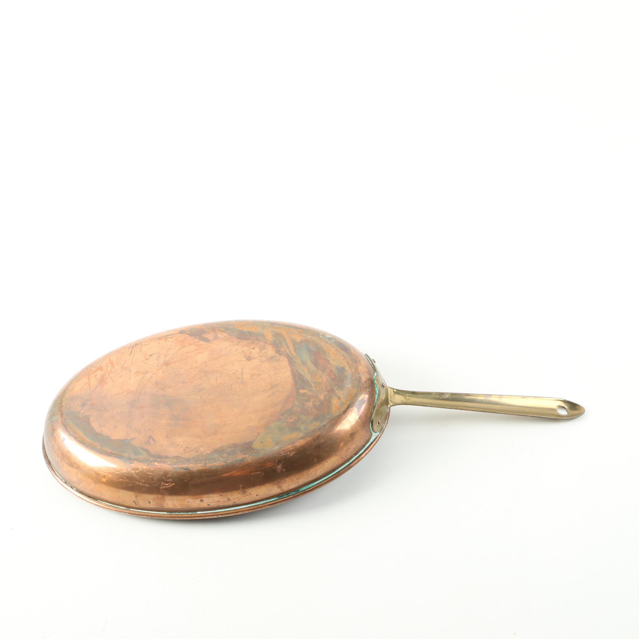 Copper Cookware Including Gamme Grande Cuisine Double Boiler