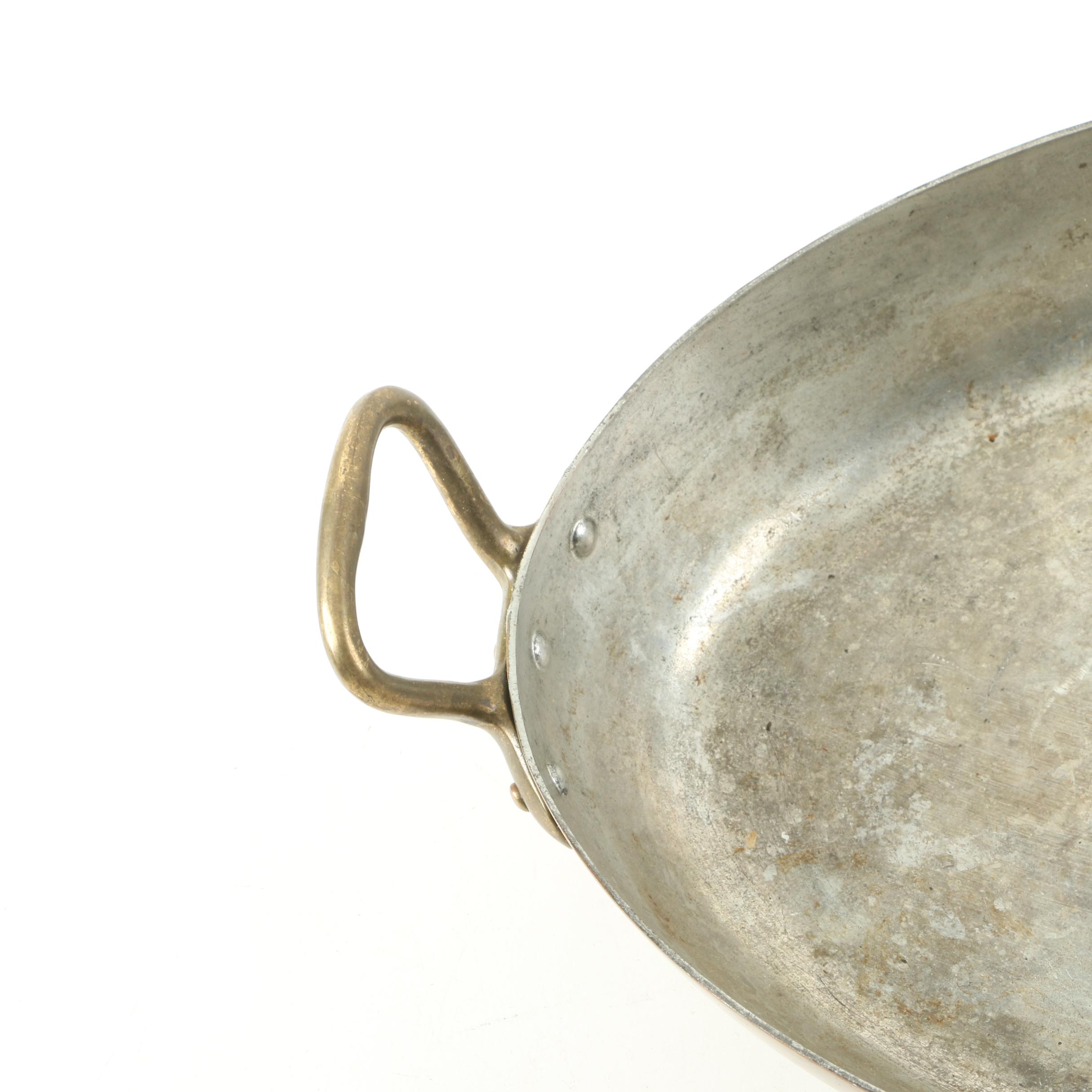 Copper Cookware Including Gamme Grande Cuisine Double Boiler