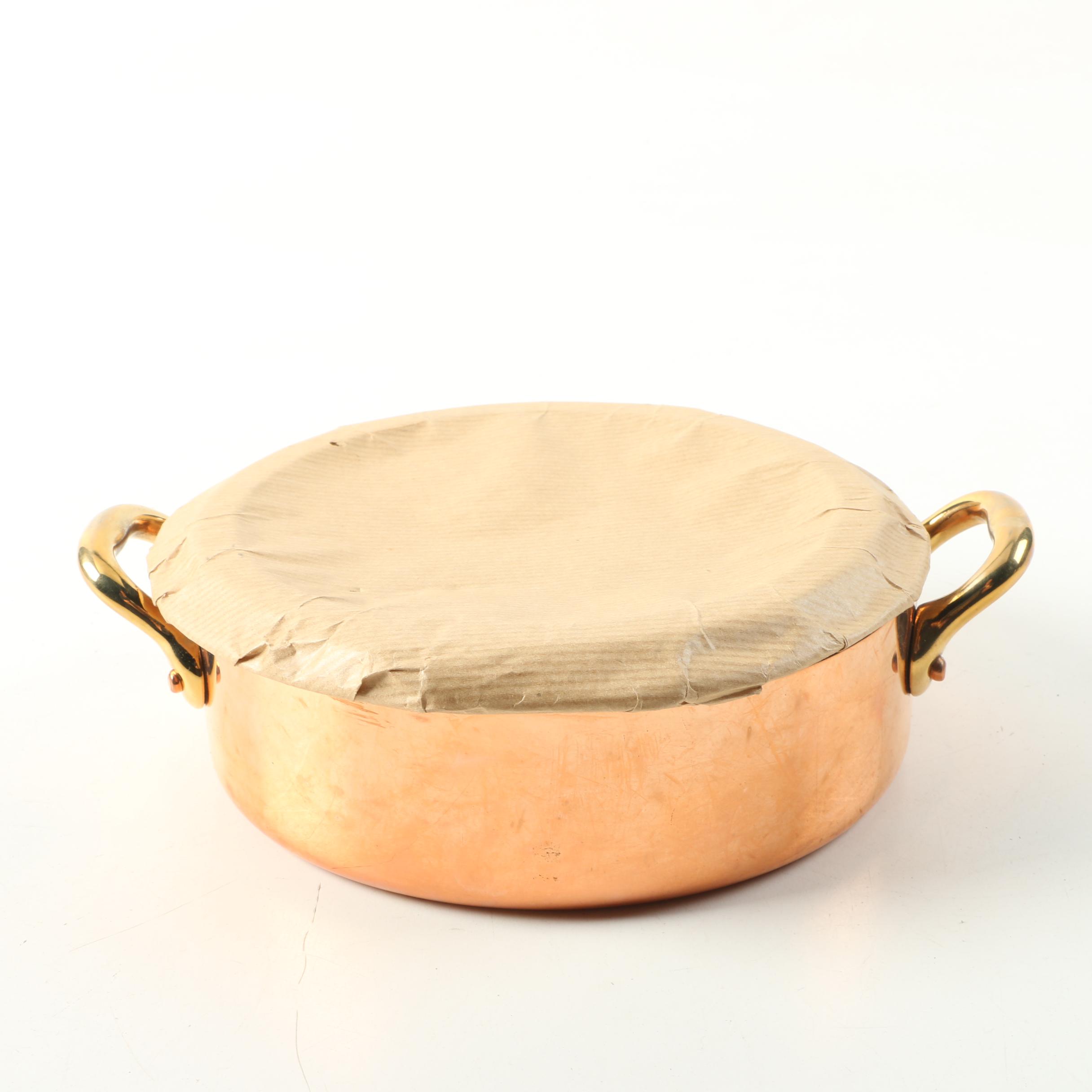 Copper Cookware Including Gamme Grande Cuisine Double Boiler