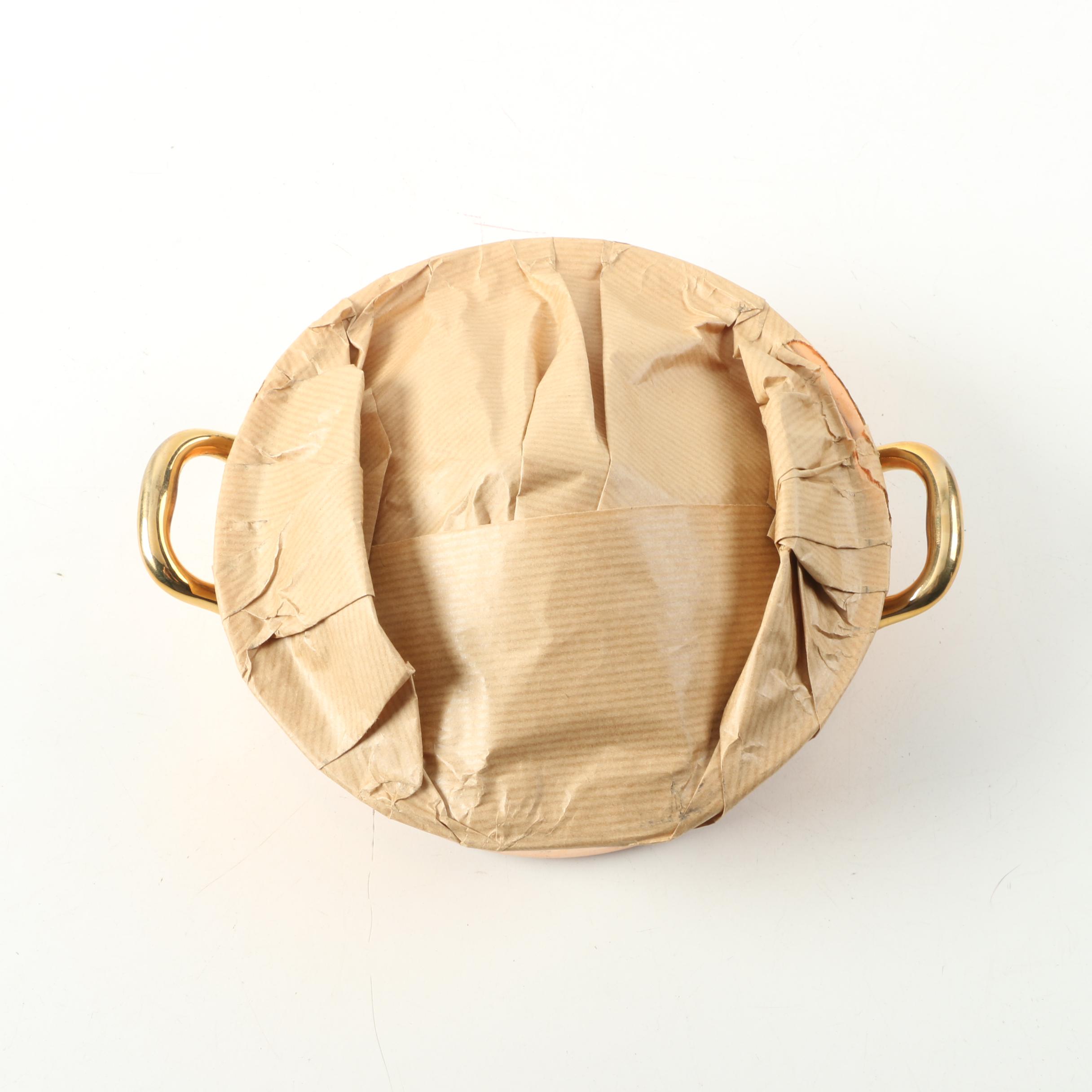 Copper Cookware Including Gamme Grande Cuisine Double Boiler