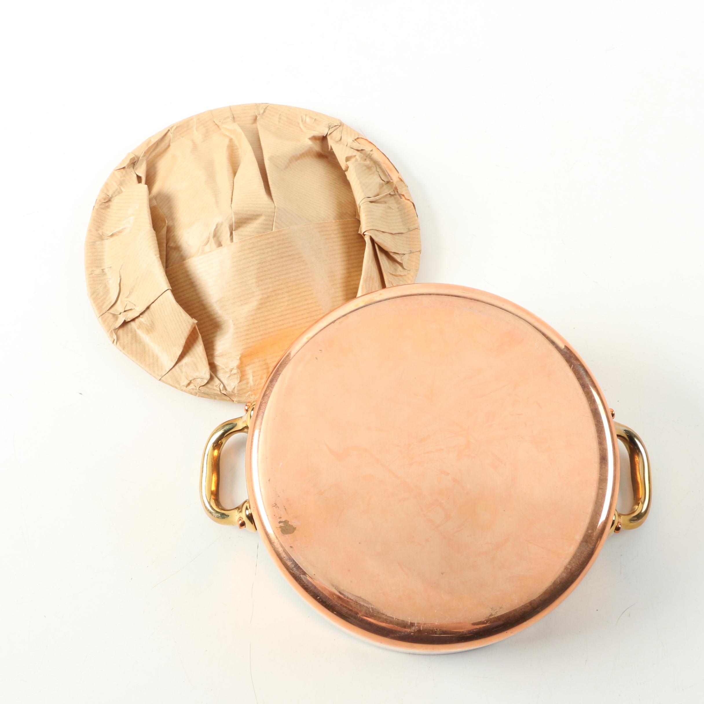 Copper Cookware Including Gamme Grande Cuisine Double Boiler