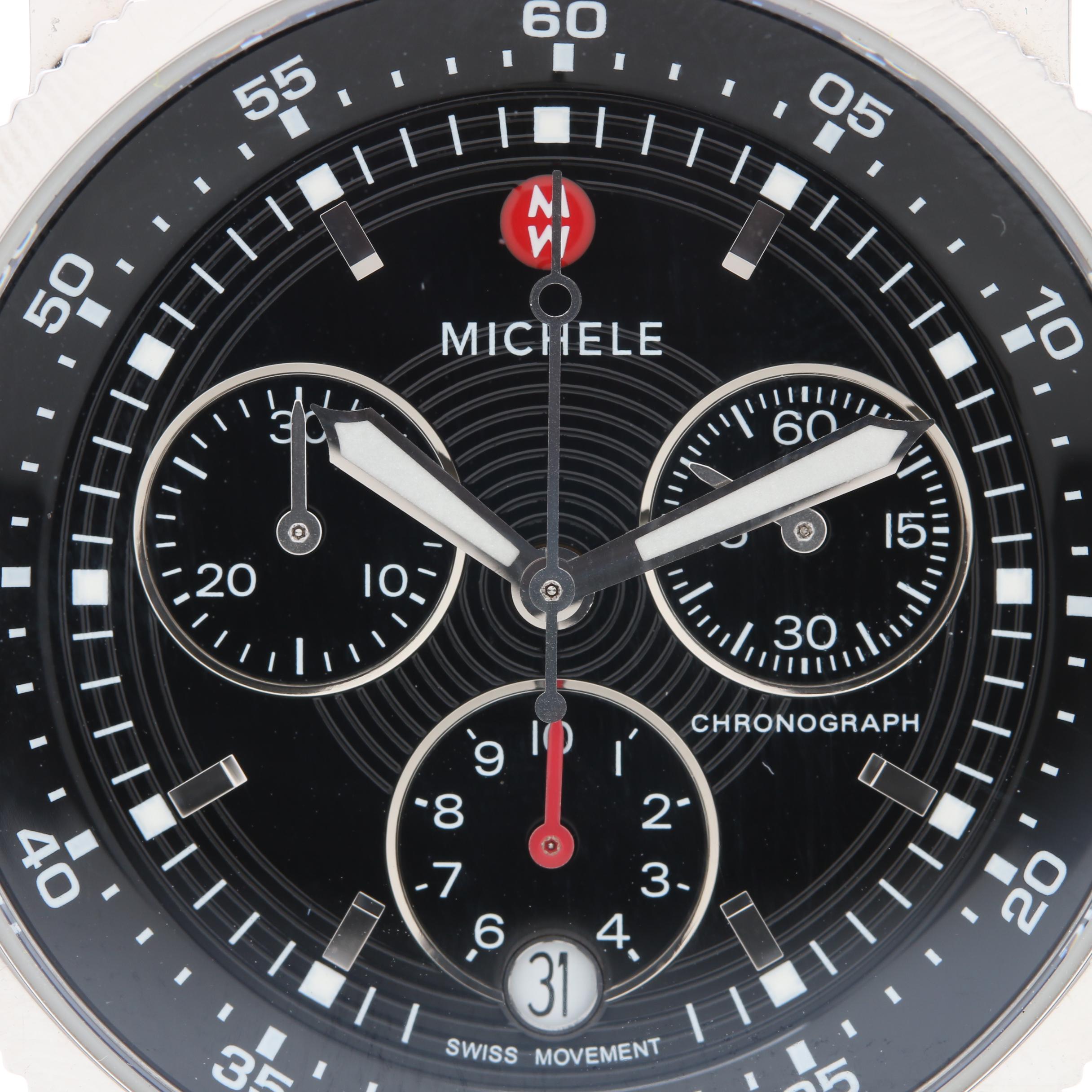 Michele Chronograph Stainless Steel Watch