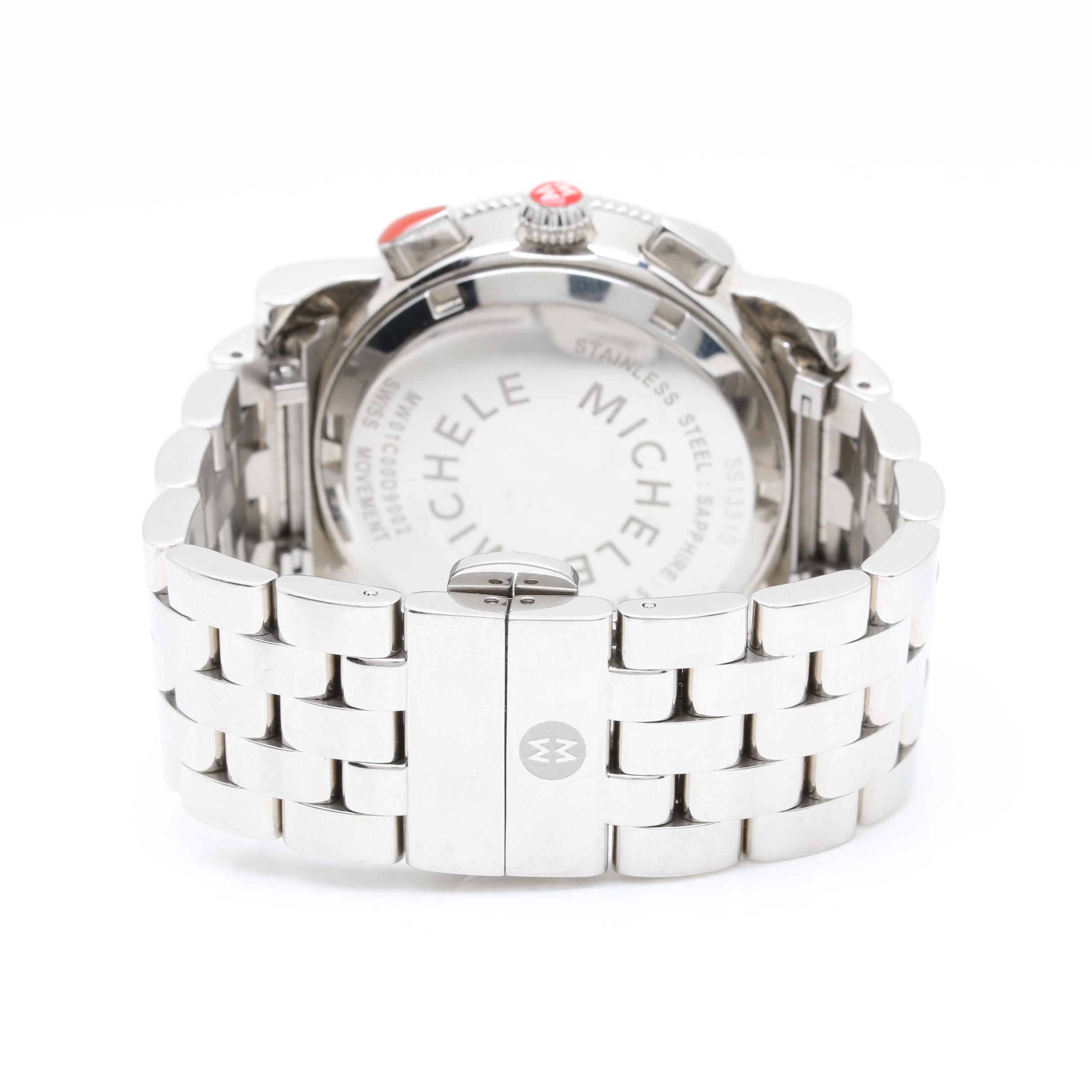 Michele Chronograph Stainless Steel Watch