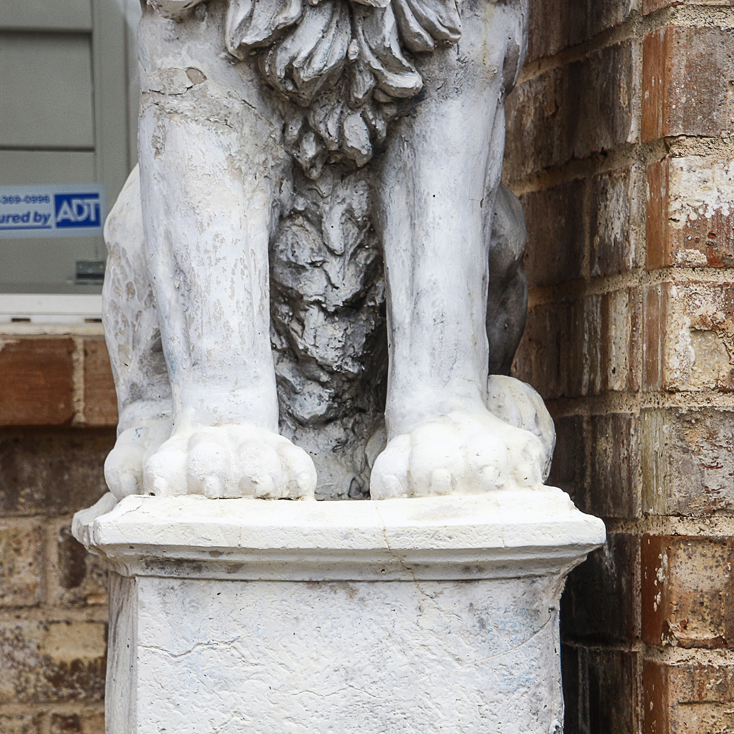 Cast Cement Garden Lion Statues
