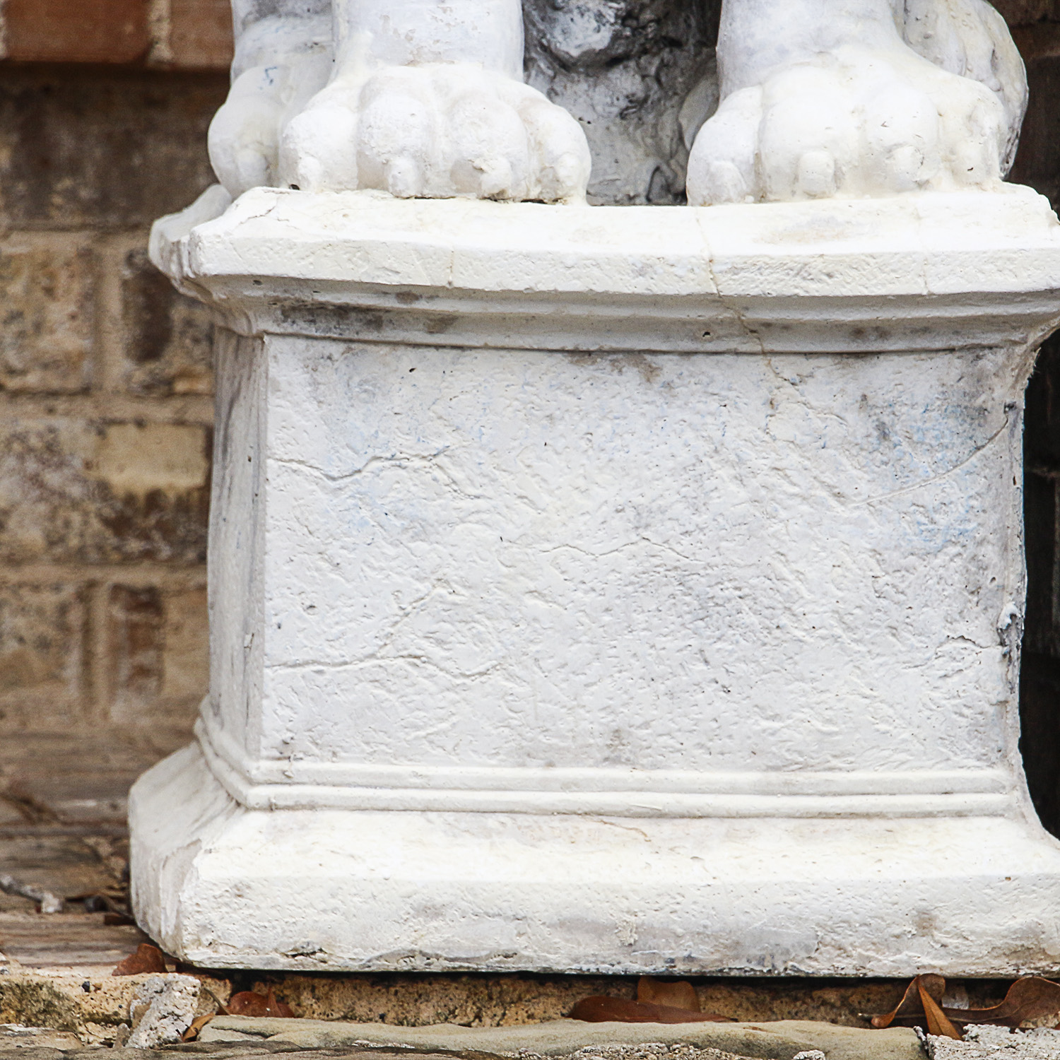 Cast Cement Garden Lion Statues