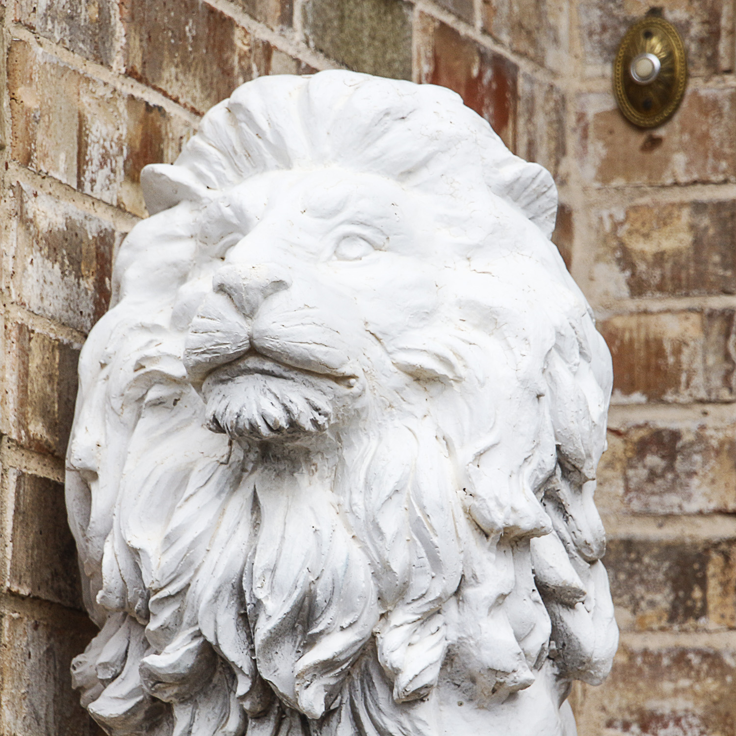 Cast Cement Garden Lion Statues