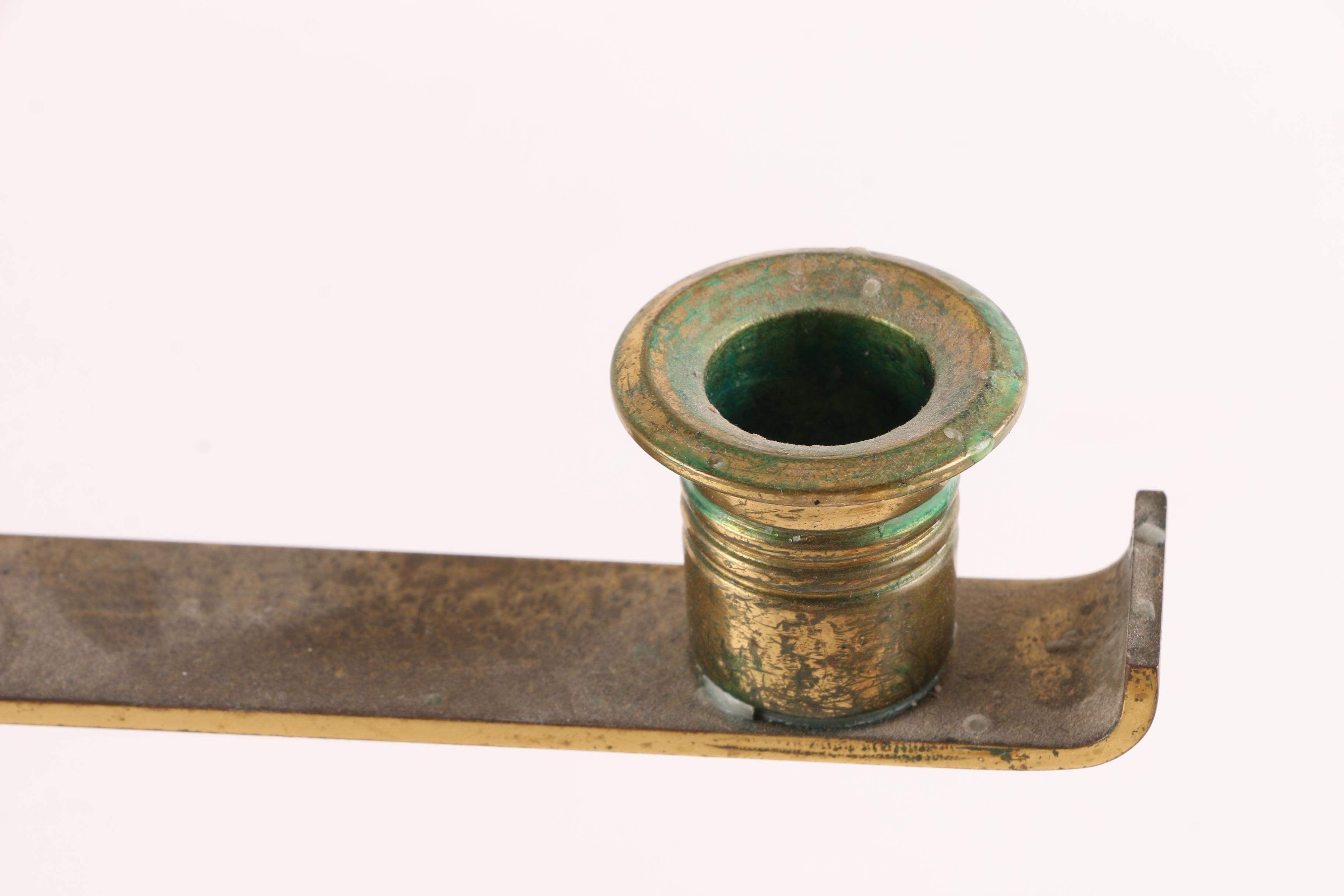 Art Deco Bakelite and Brass Candlestick Holders