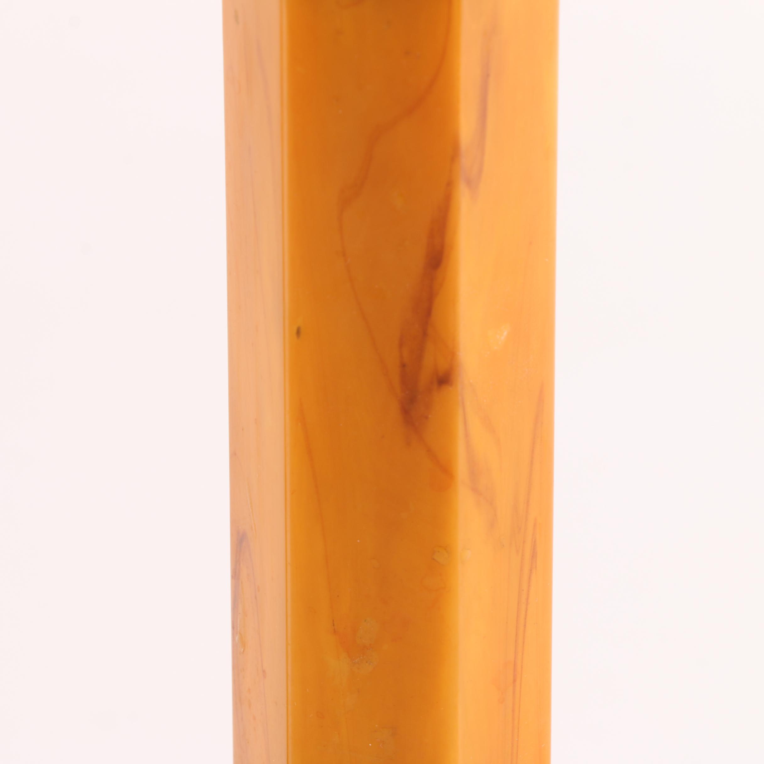 Art Deco Bakelite and Brass Candlestick Holders