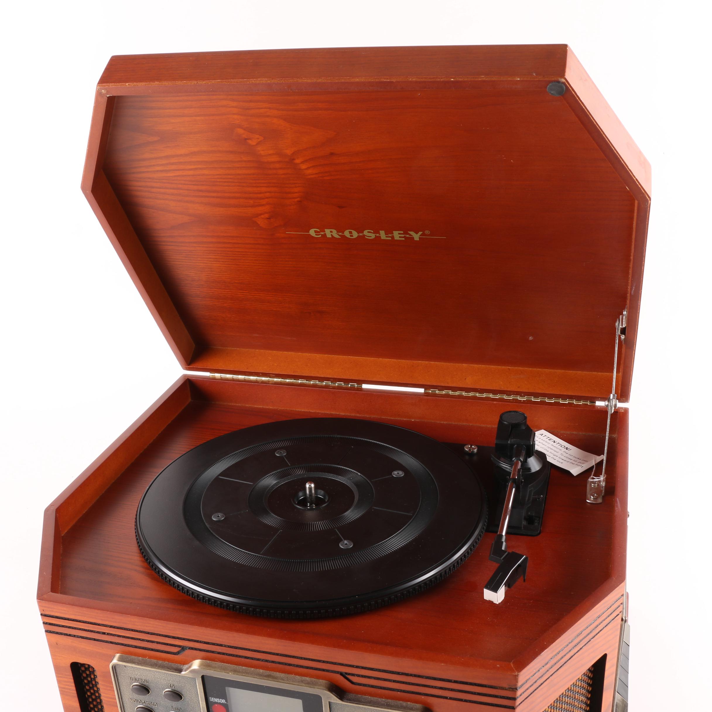Crosley CD Recorder Turntable and Cassette Player