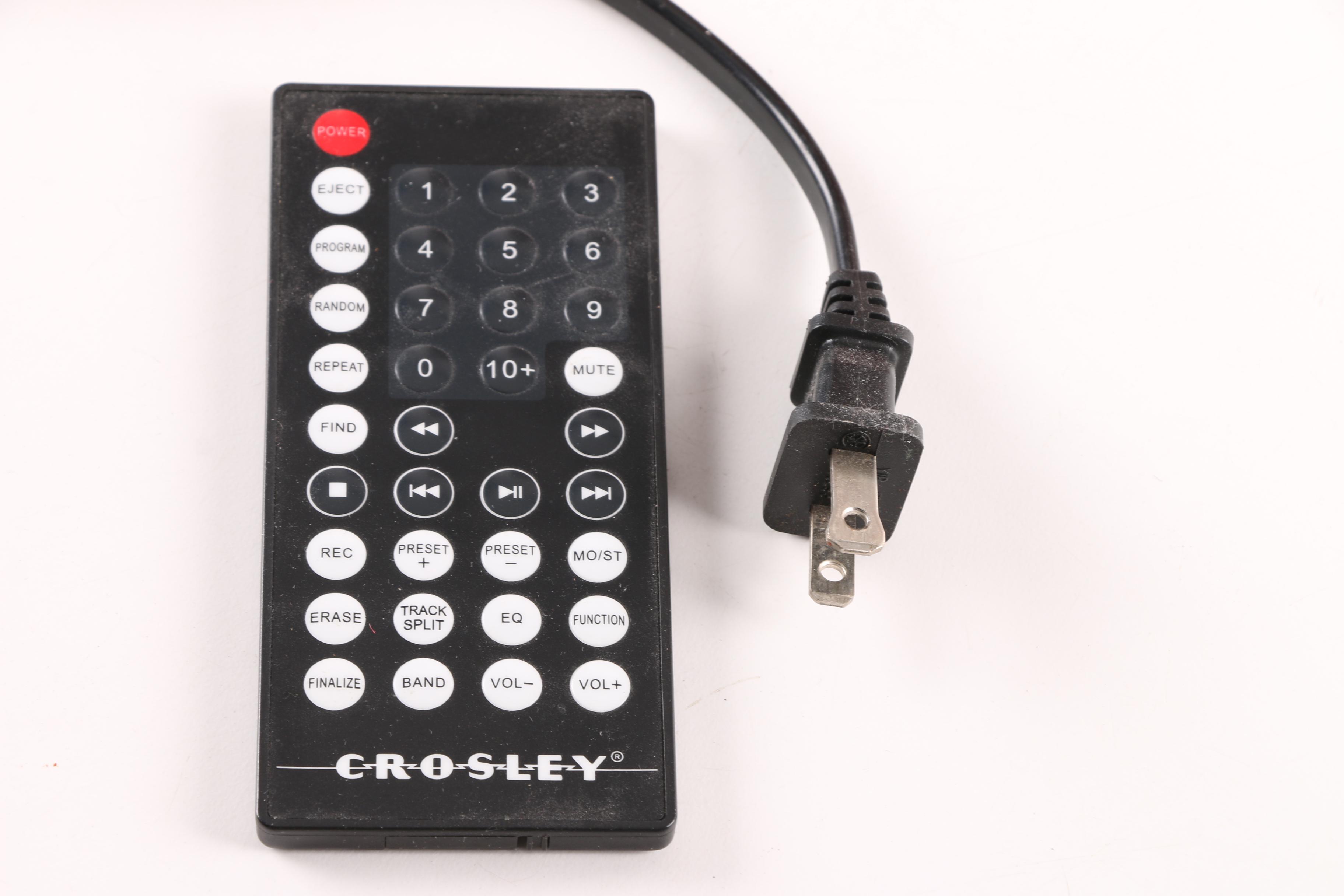 Crosley CD Recorder Turntable and Cassette Player