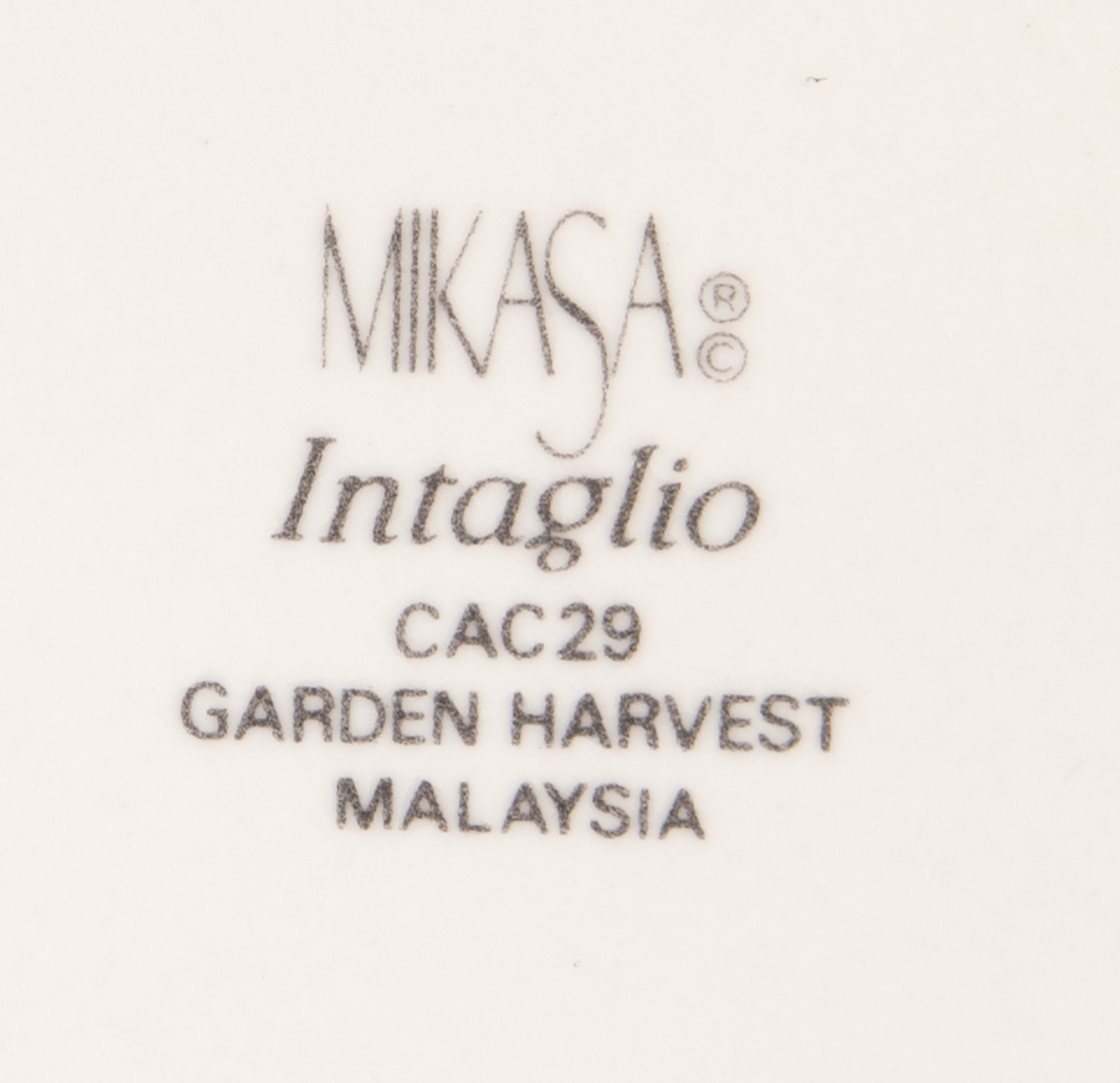 Mikasa "Garden Harvest" Dinnerware