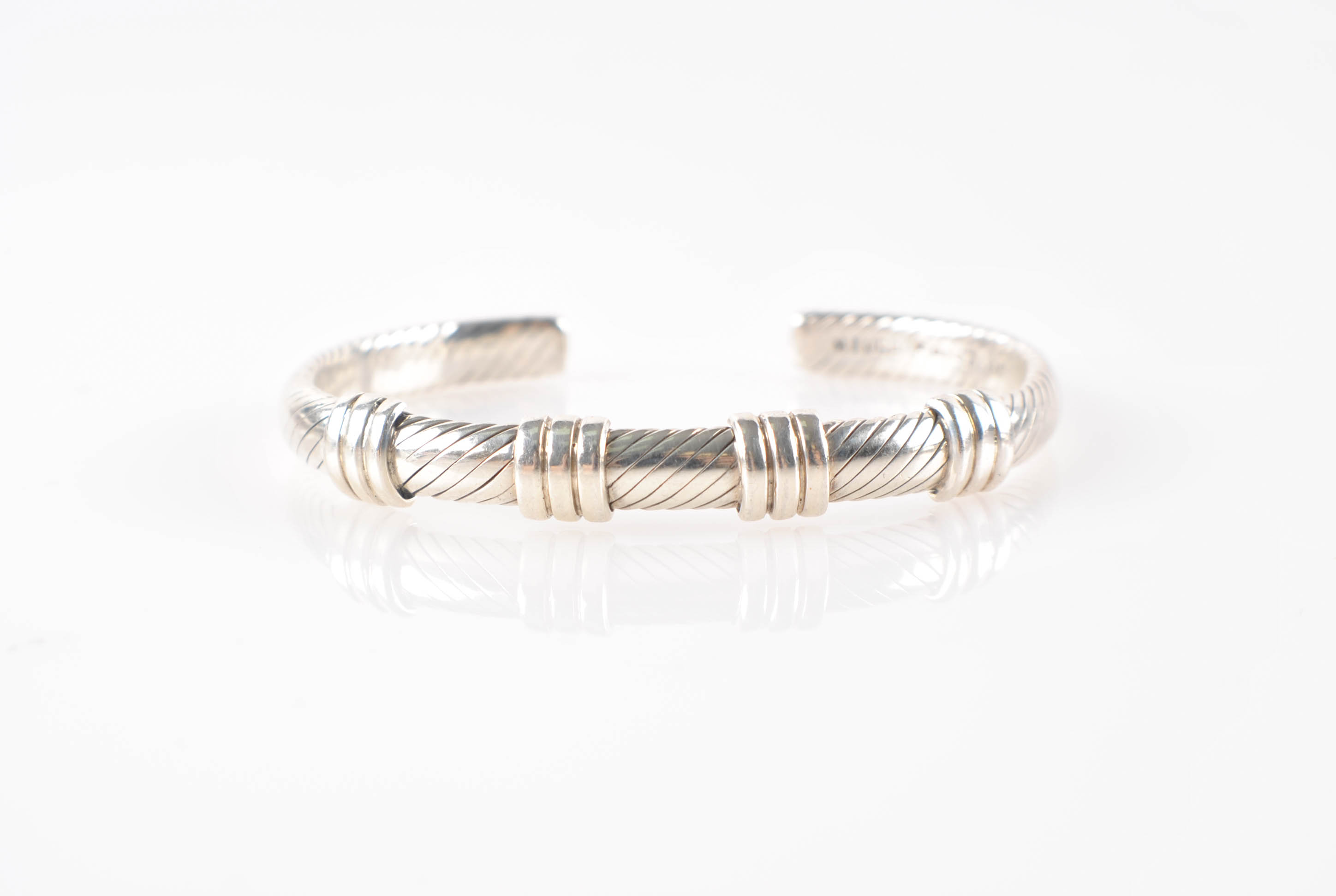 Collection of Vintage Mexican Sterling Bracelets Including Taxco