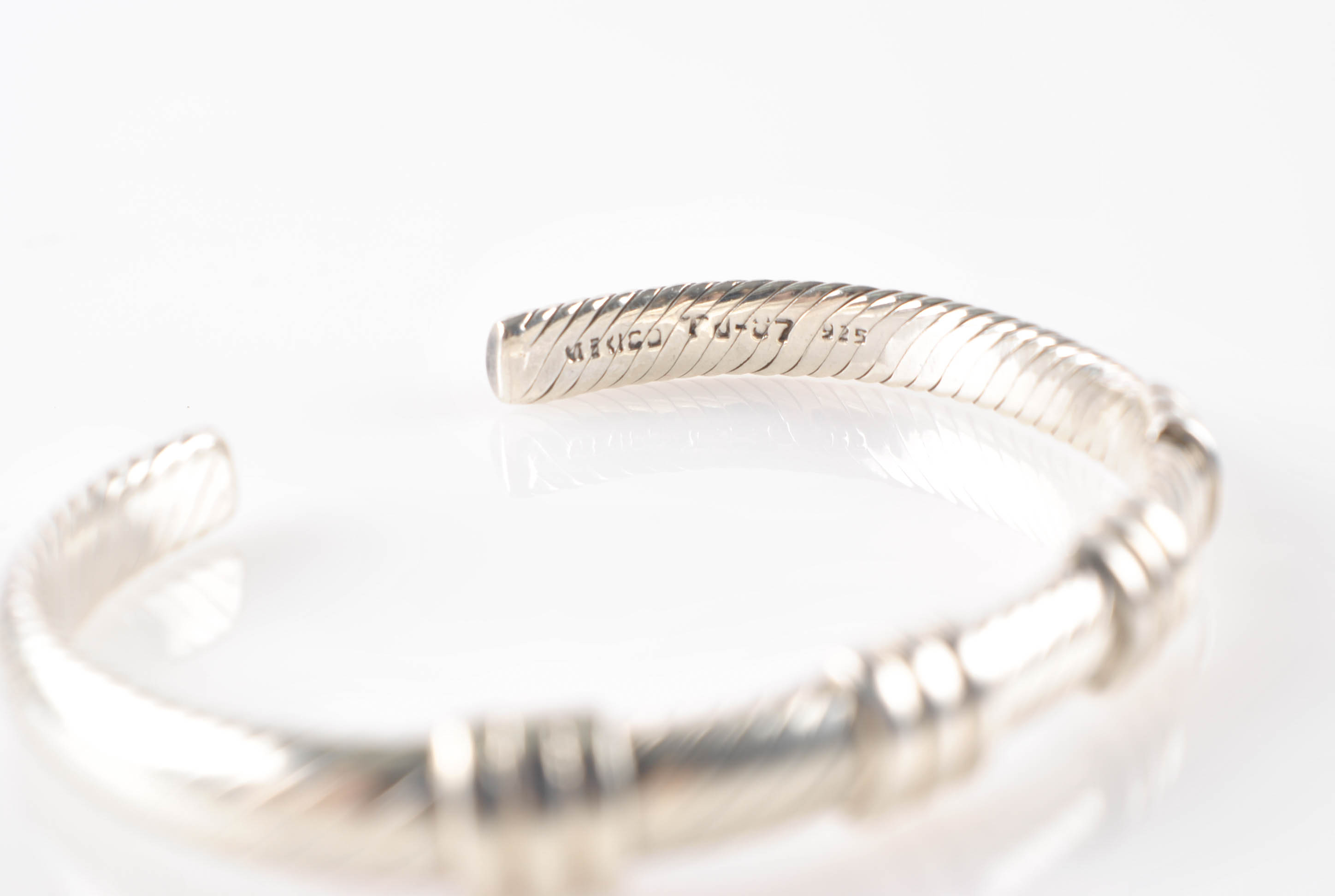 Collection of Vintage Mexican Sterling Bracelets Including Taxco