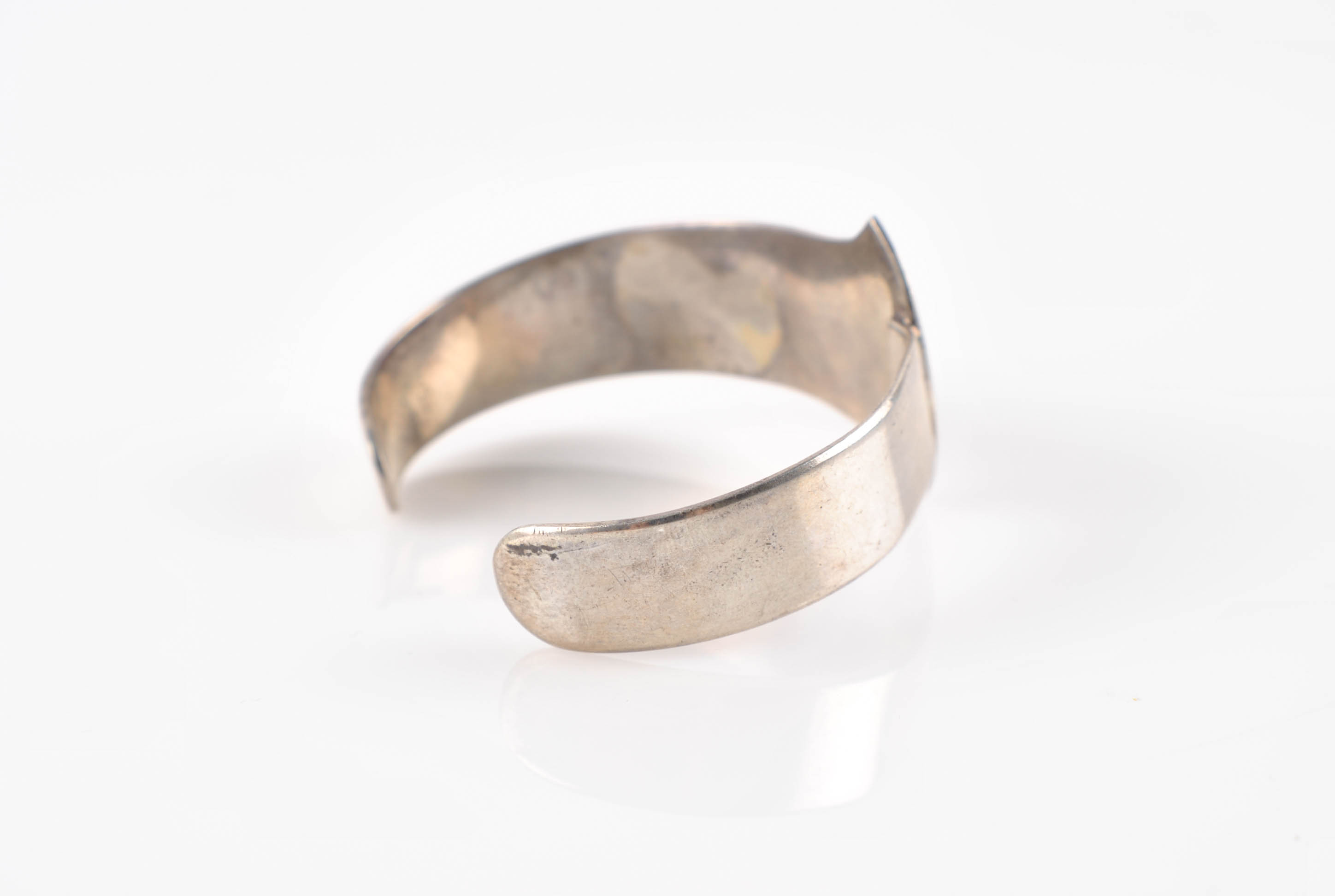 Collection of Vintage Mexican Sterling Bracelets Including Taxco