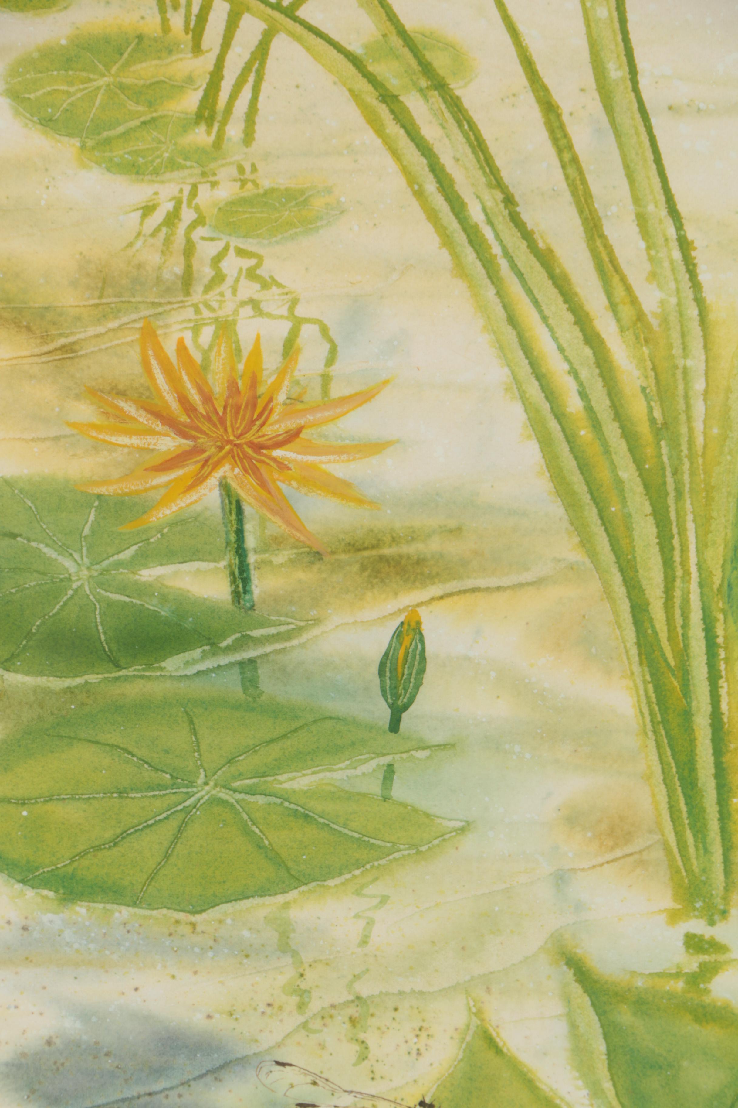 1983 G.G. Greene Watercolor Painting "Dragon's Domain"