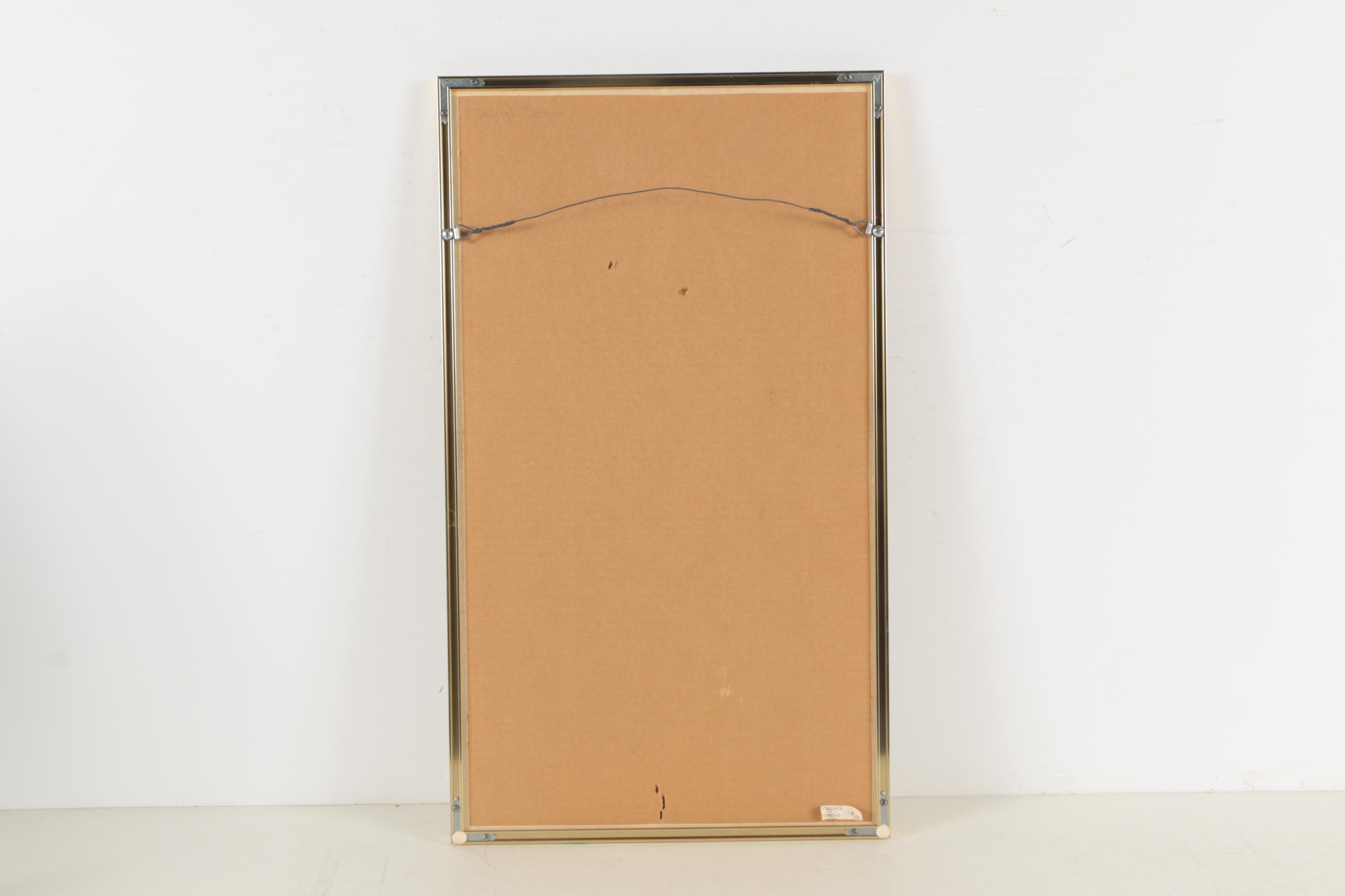 1983 G.G. Greene Watercolor Painting "Dragon's Domain"