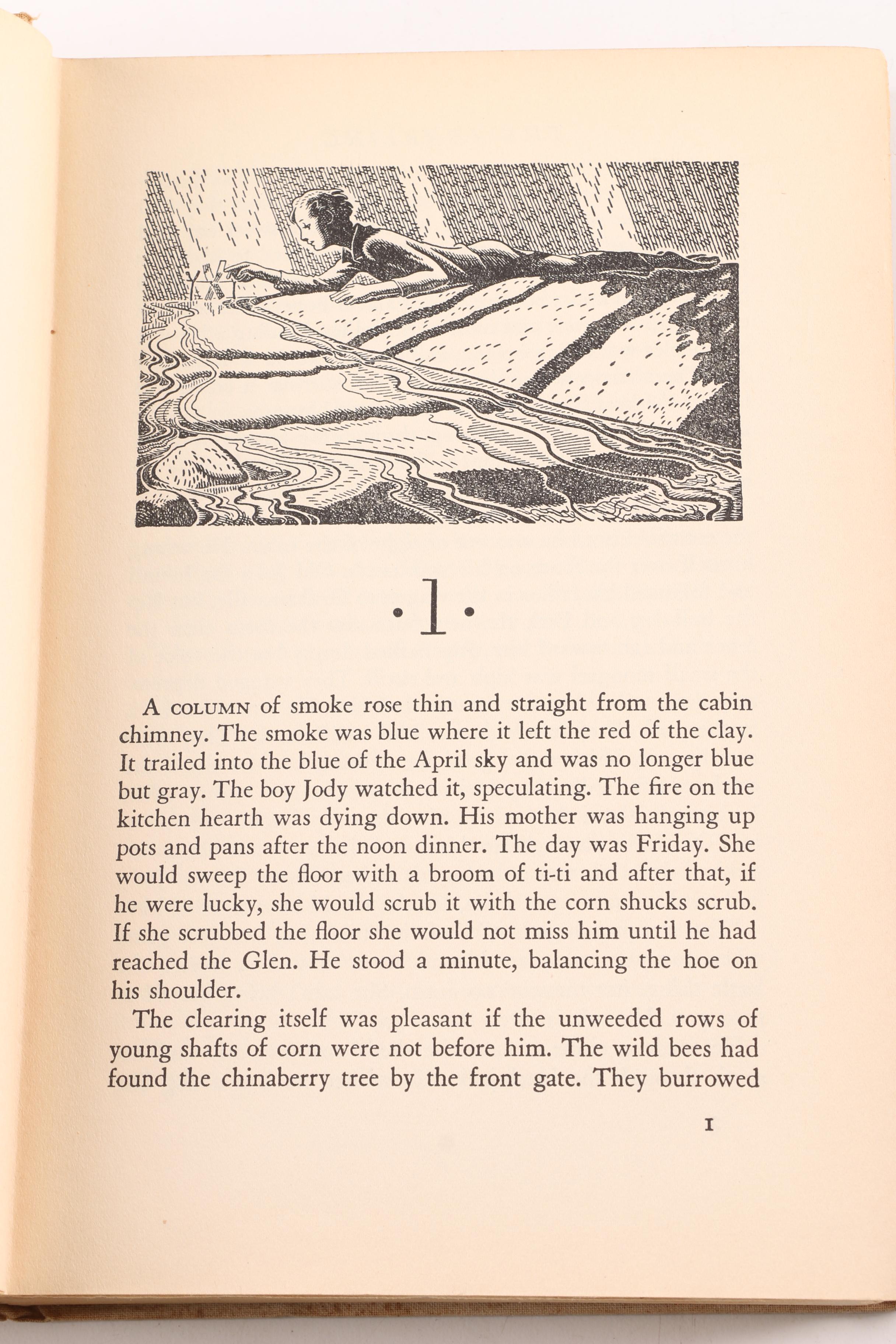 1938 First Edition "The Yearling" By Marjorie Kinnan Rawlings