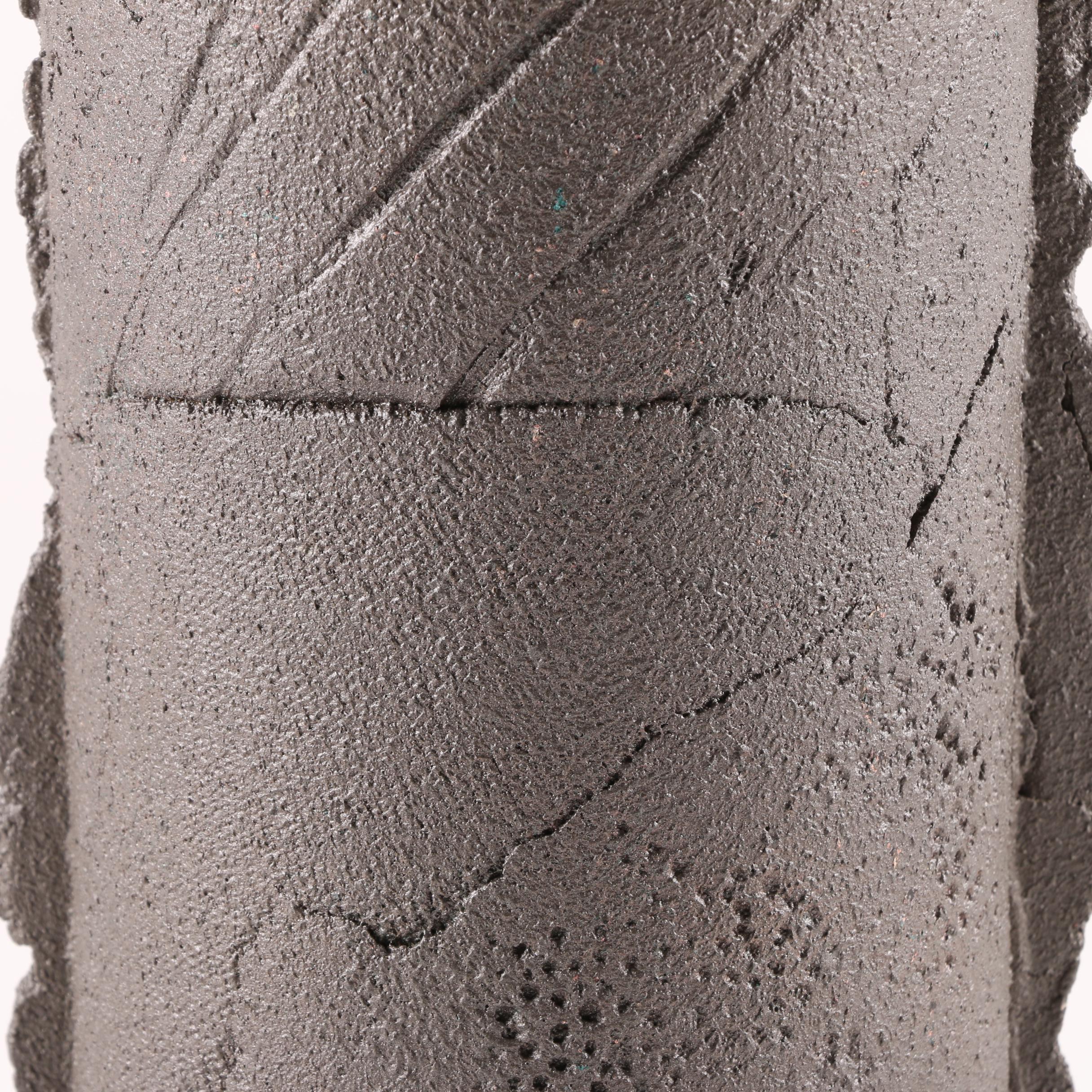 Signed Tony Evans Hand-Built Raku Pottery Vase