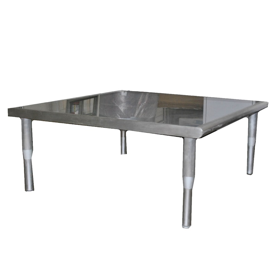 Industrial Style Square Coffee Table