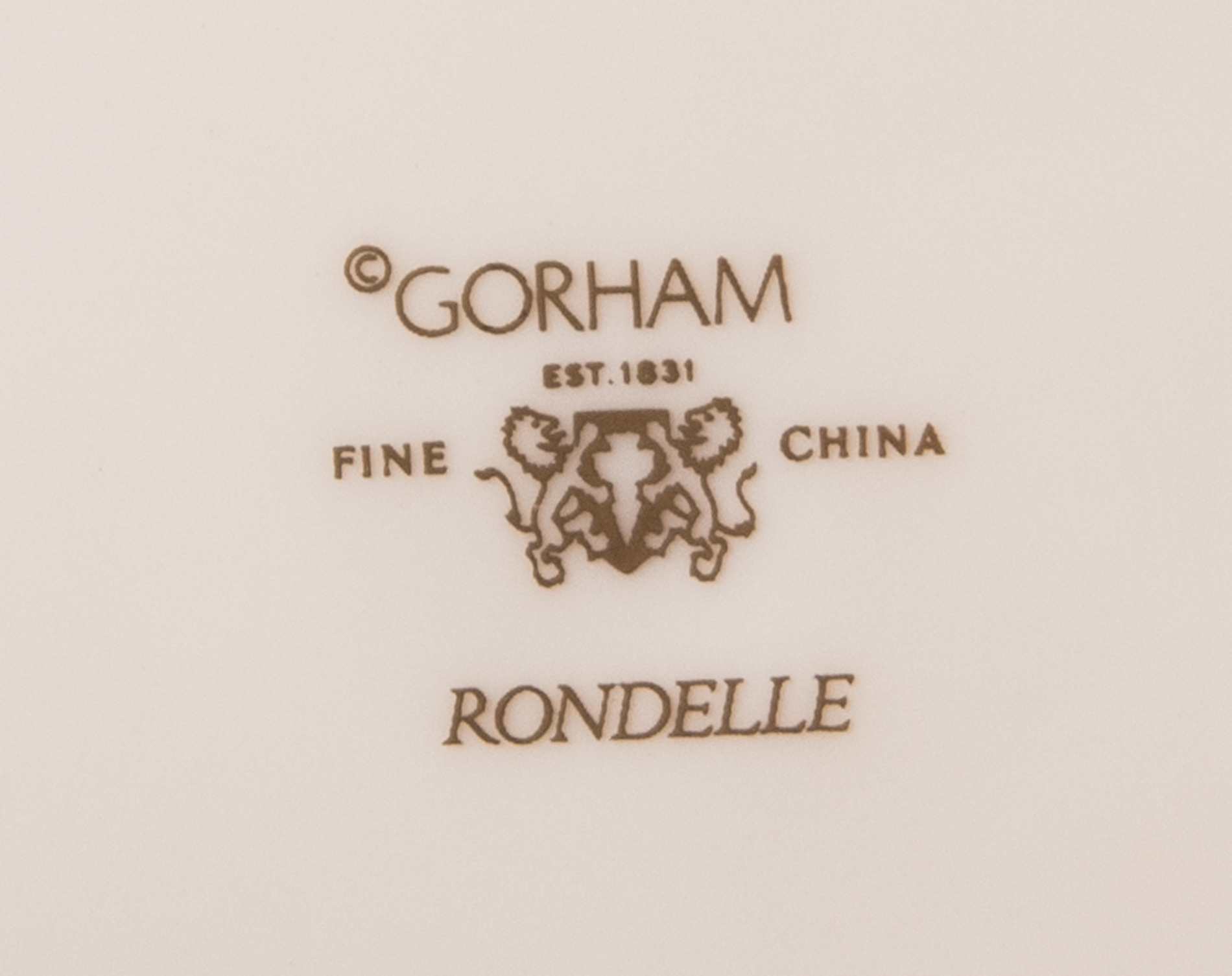 Gorham "Rondelle" Dinnerware