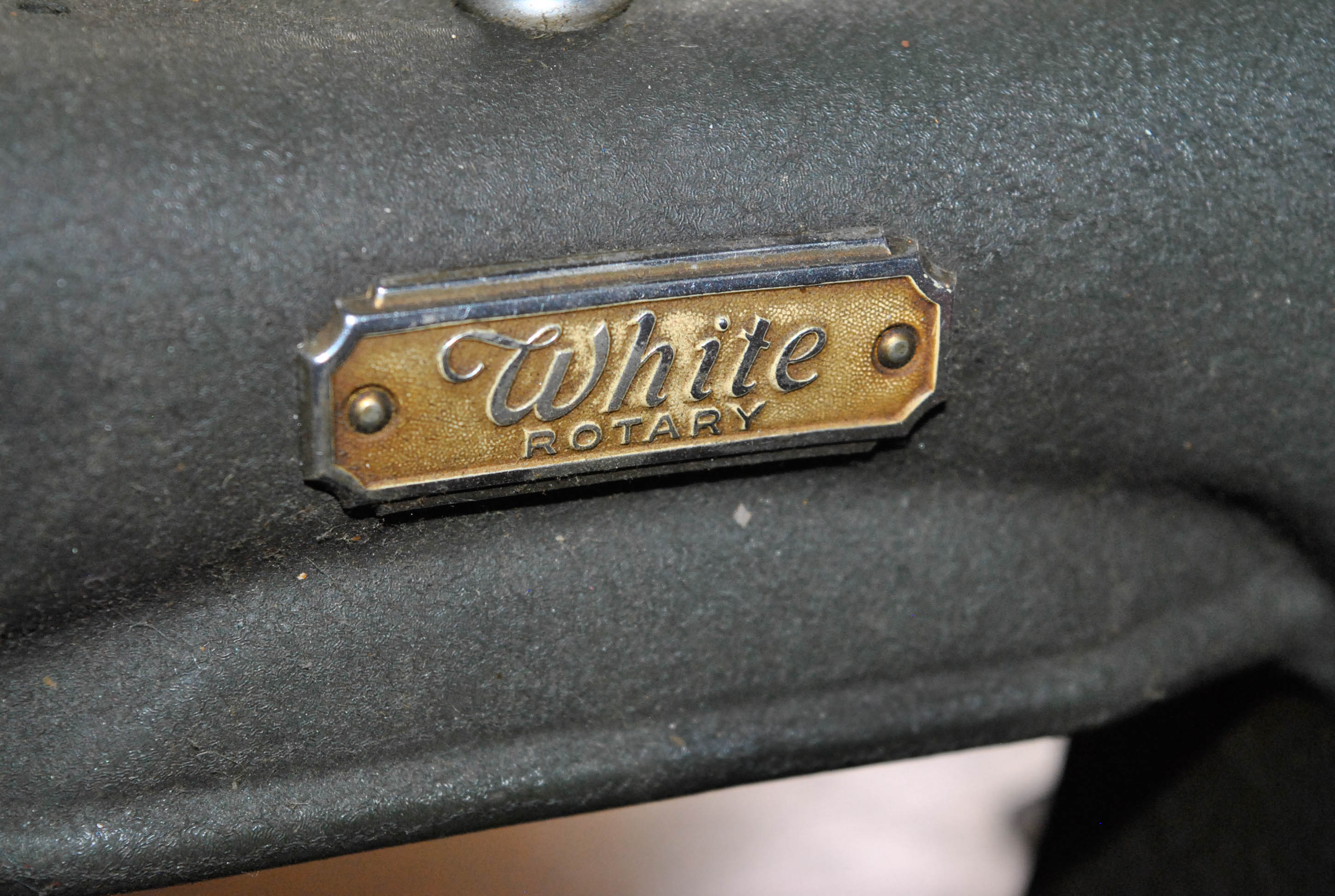 Vintage White Rotary Sewing Machine and Table