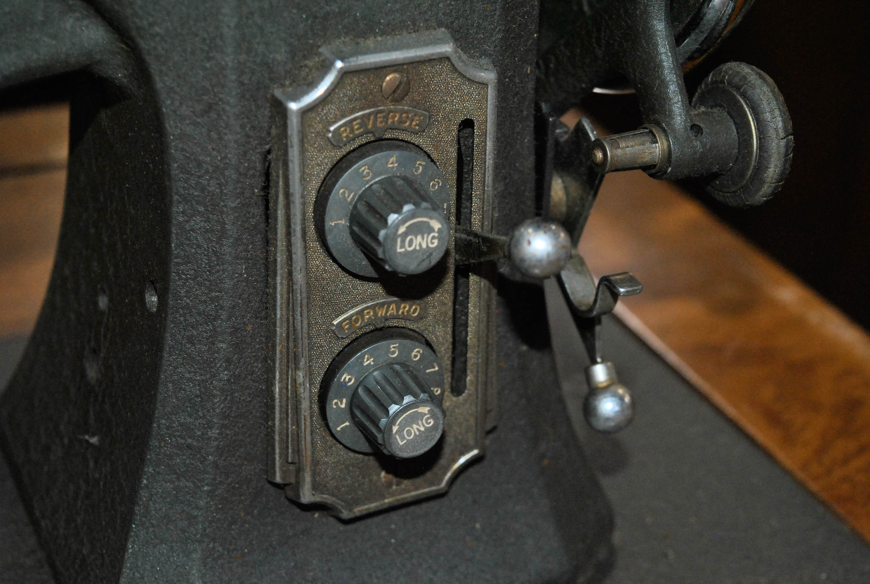 Vintage White Rotary Sewing Machine and Table