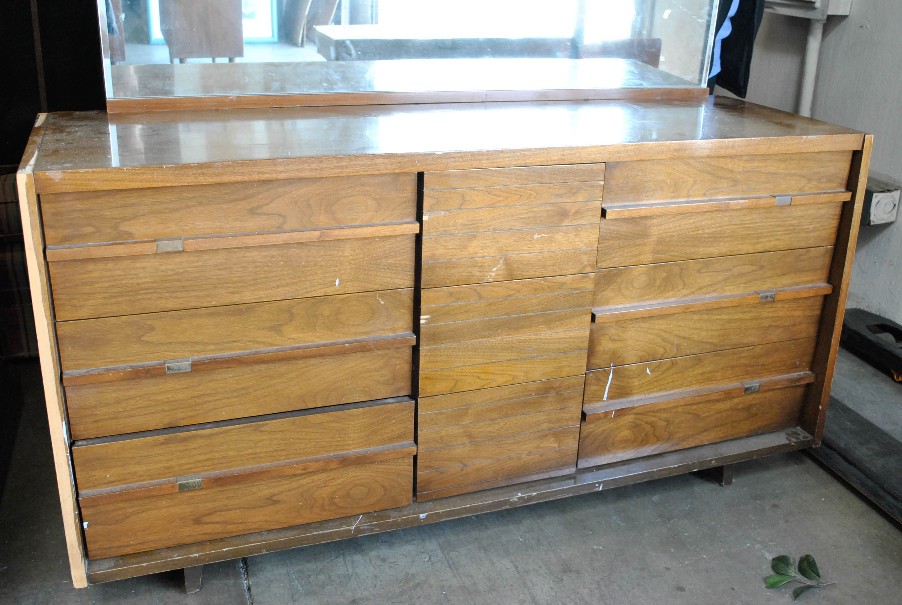 Mid Century Modern Chest of Drawers with Mirror by Cavalier