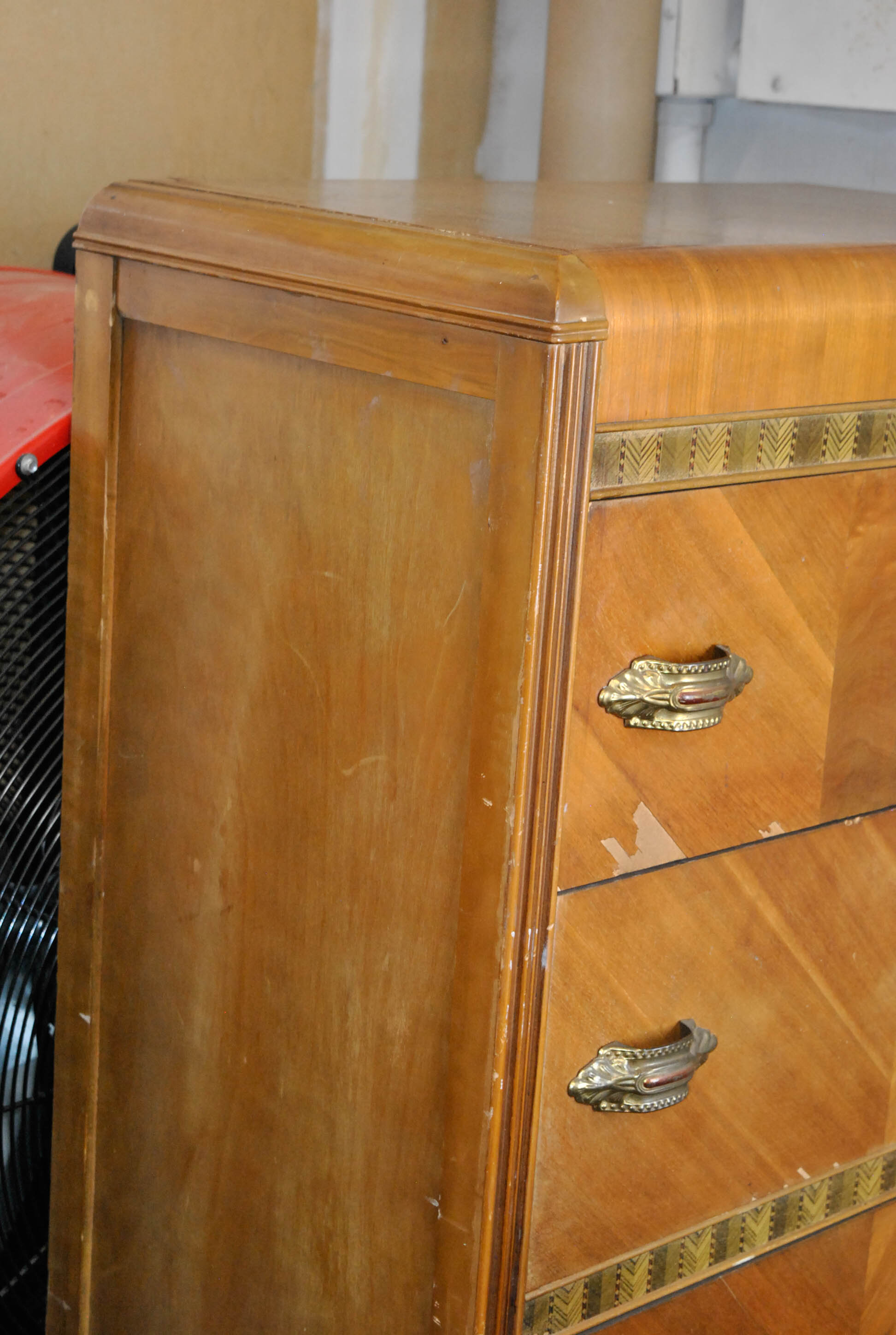 Art Deco Waterfall Chest of Drawers