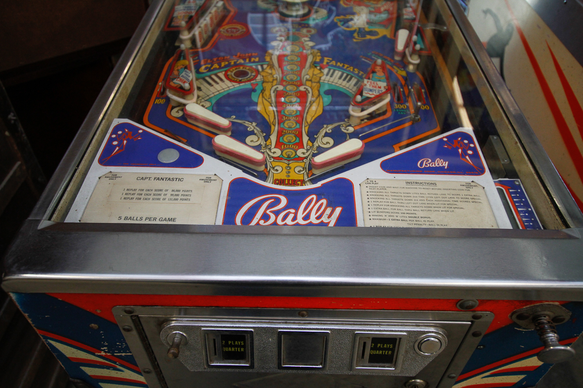 1976 Bally's Elton John "Capt. Fantastic" Four-Player Pinball Machine