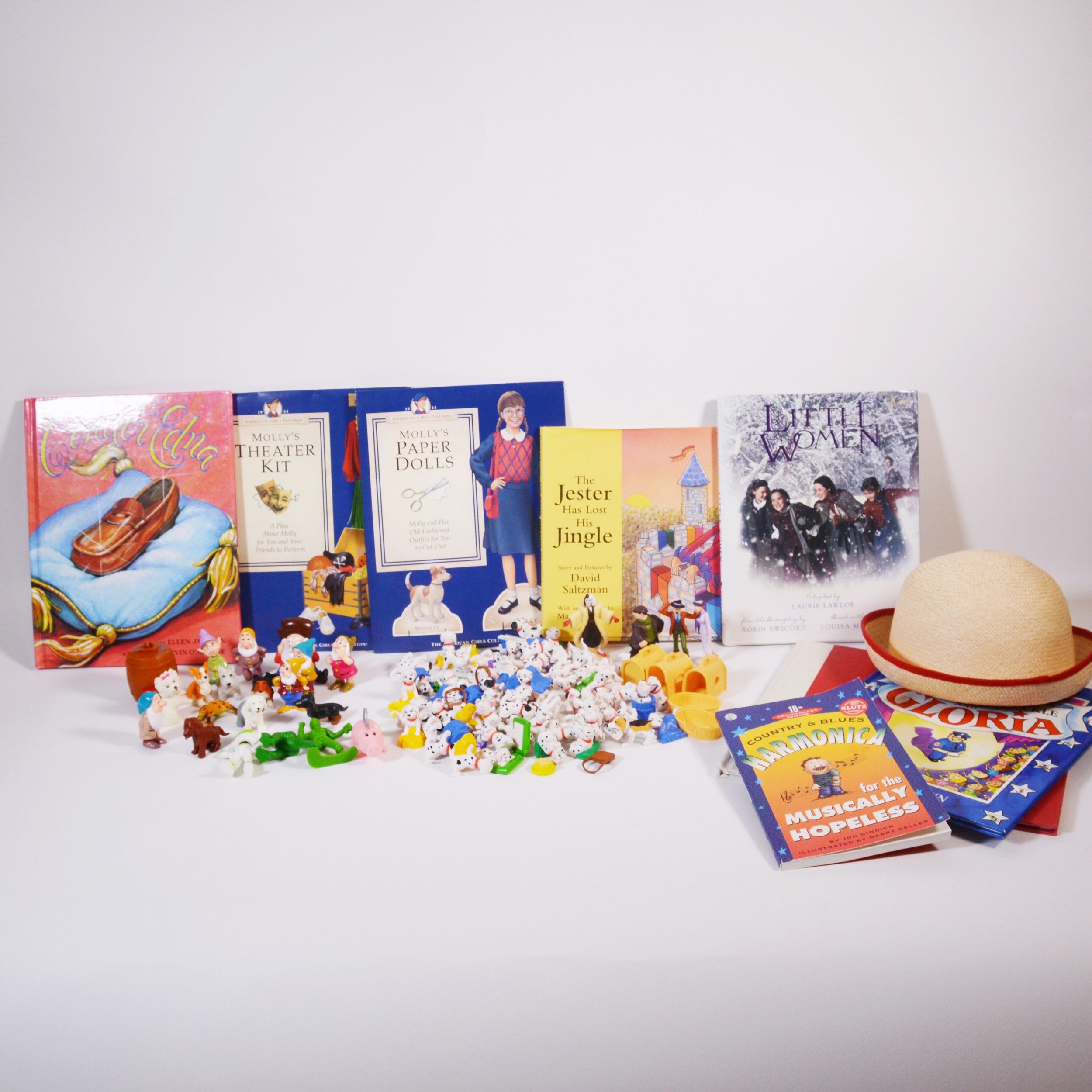 Basket of Children's Books and Toys