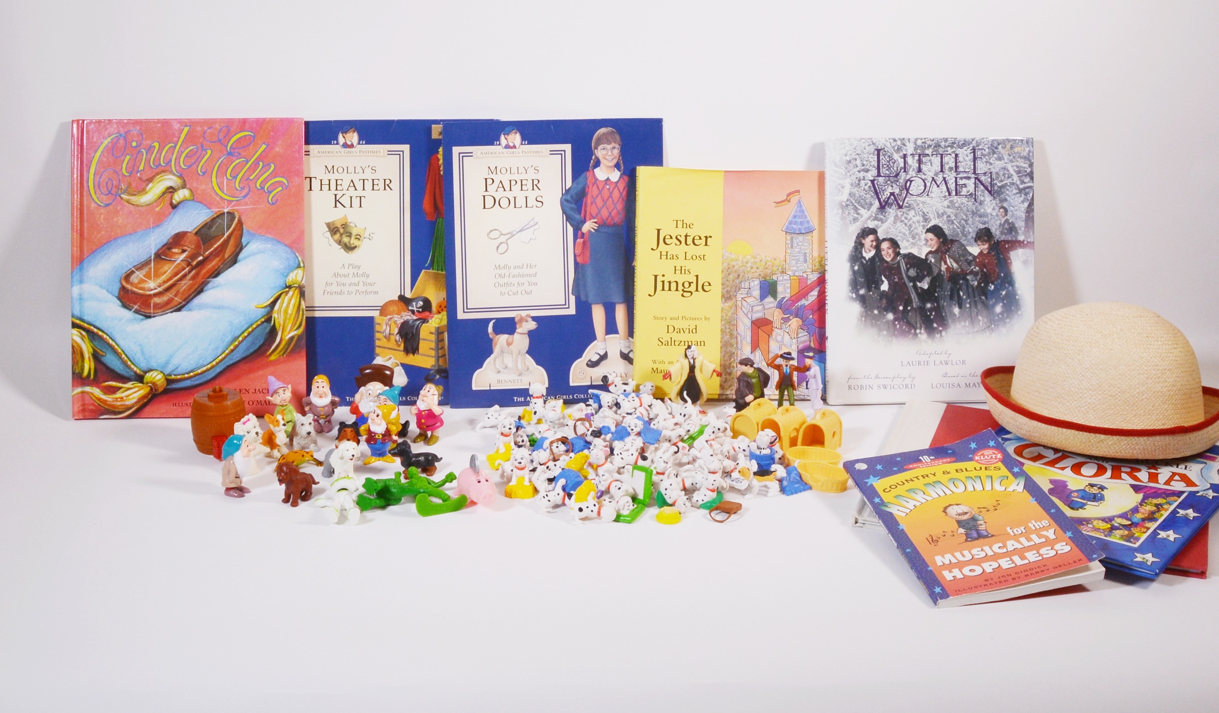 Basket of Children's Books and Toys