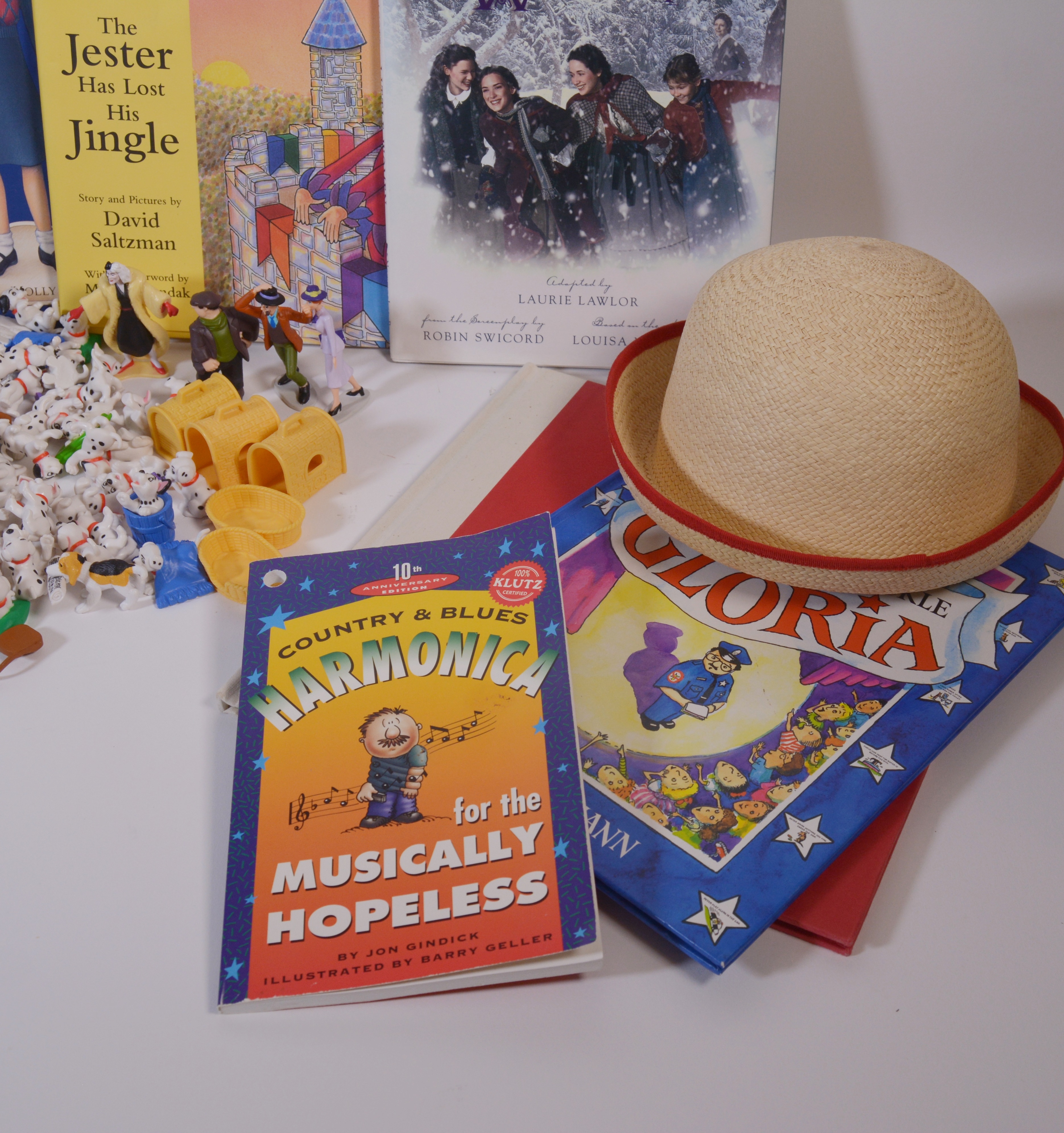 Basket of Children's Books and Toys