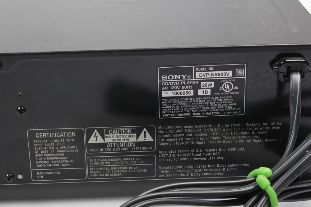 Sony DVP-NS900V SACD/DVD Player