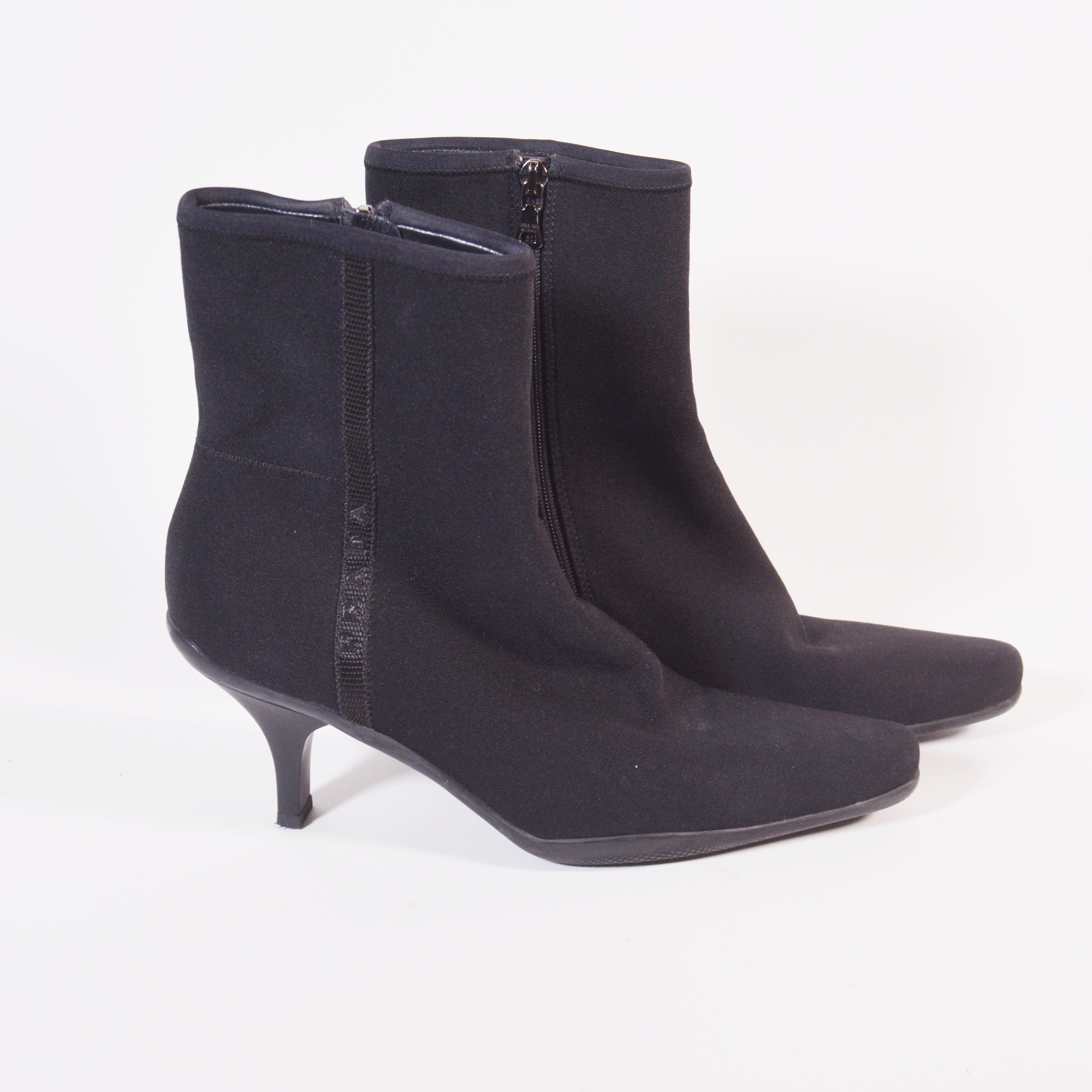 Prada Black Microfiber Boots