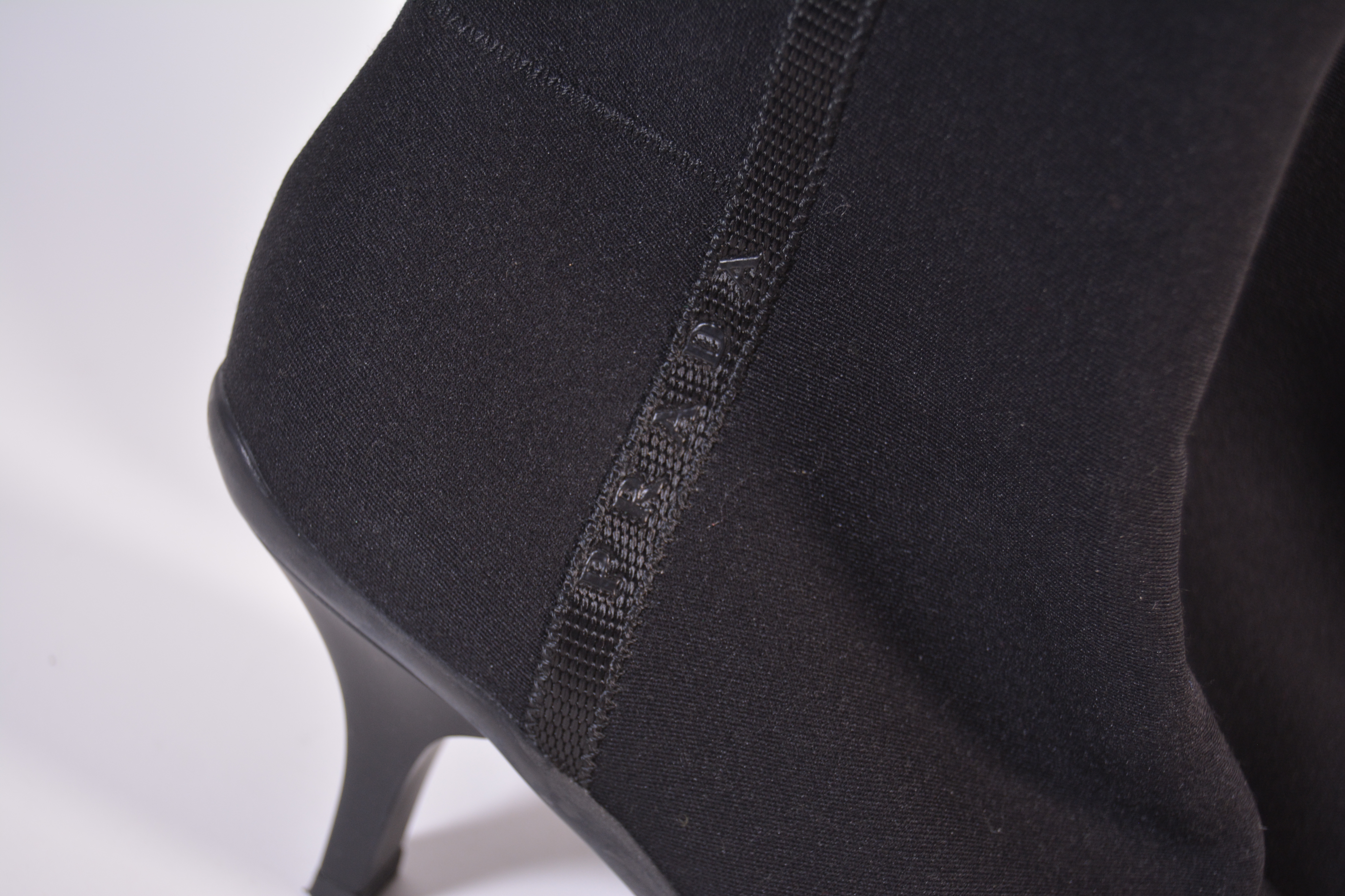 Prada Black Microfiber Boots